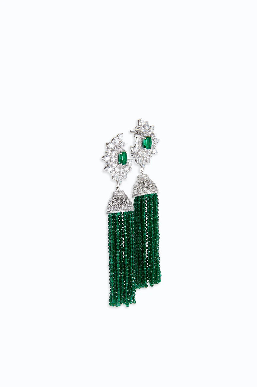 Lulu Earrings Emerald image 1