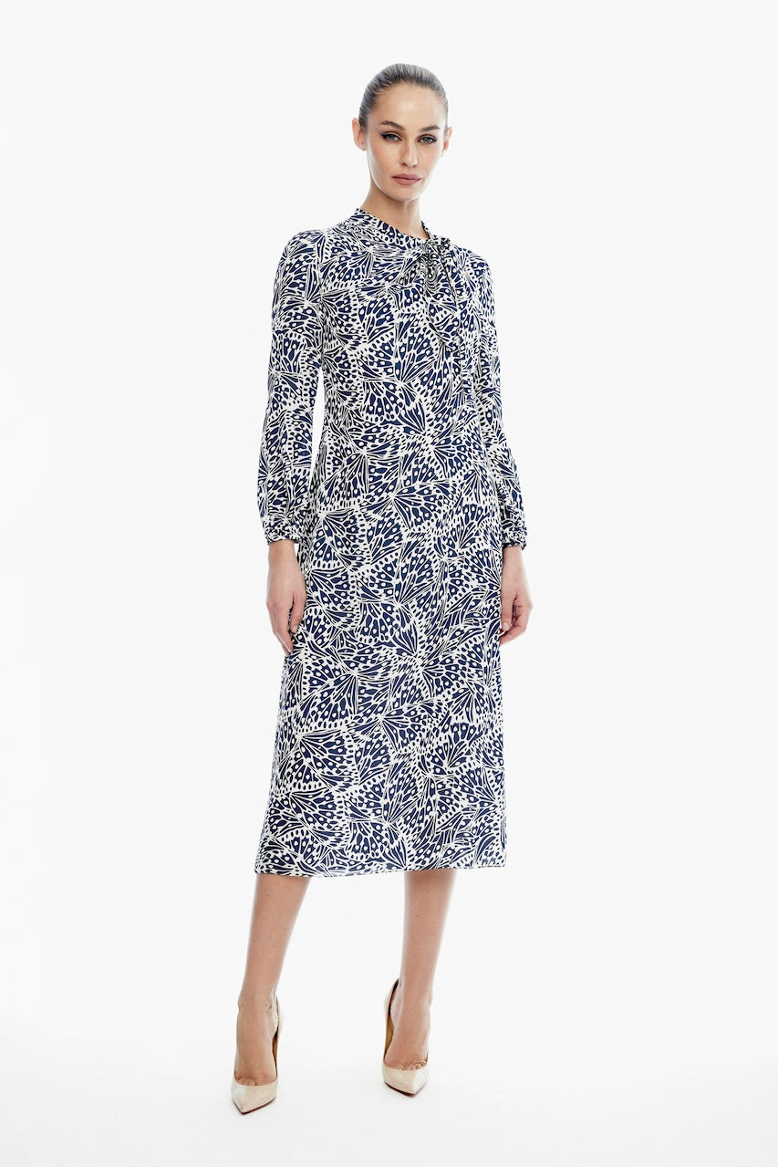Clio Silk Midi Dress image 0