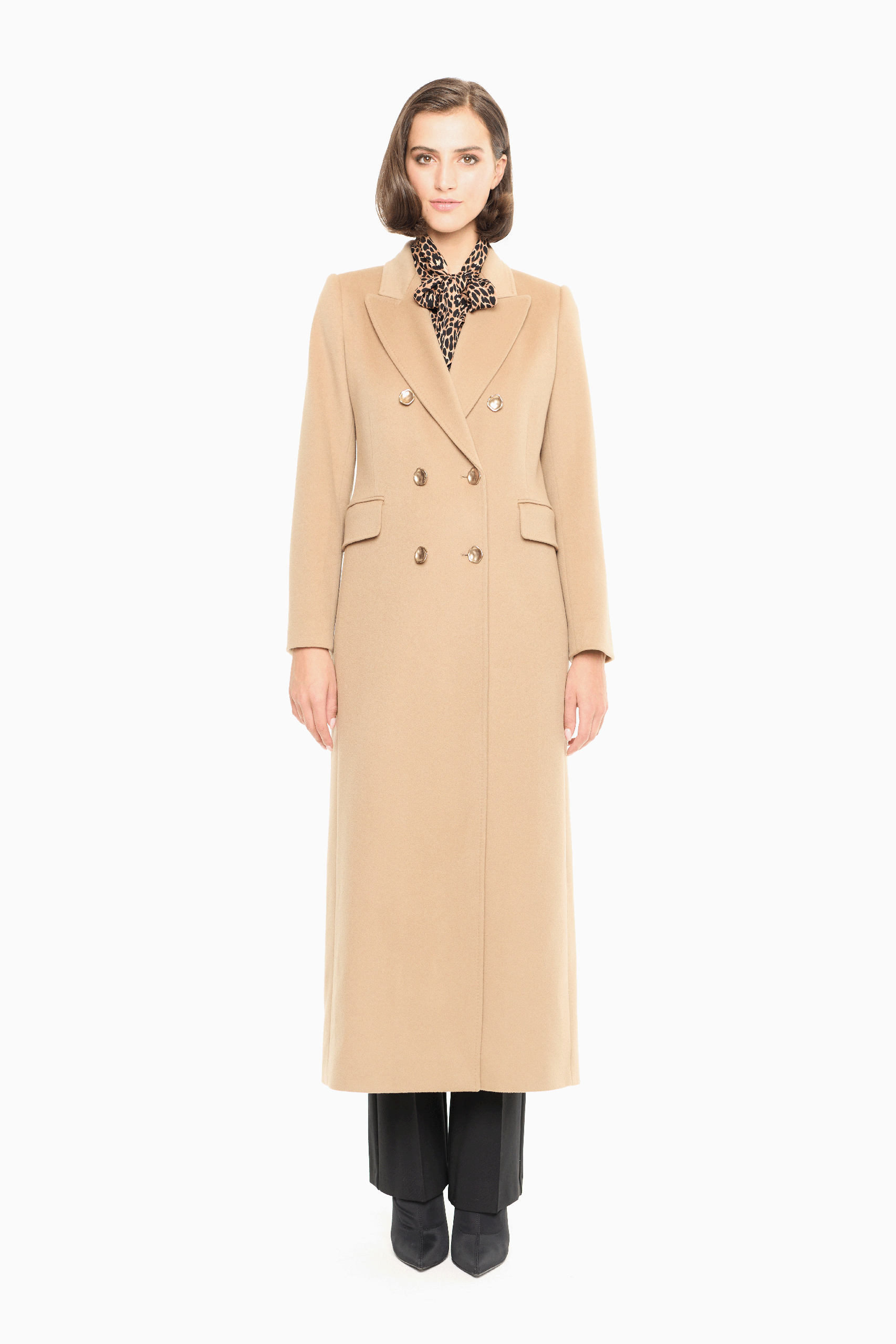 Adriana Wool Coat in Camel