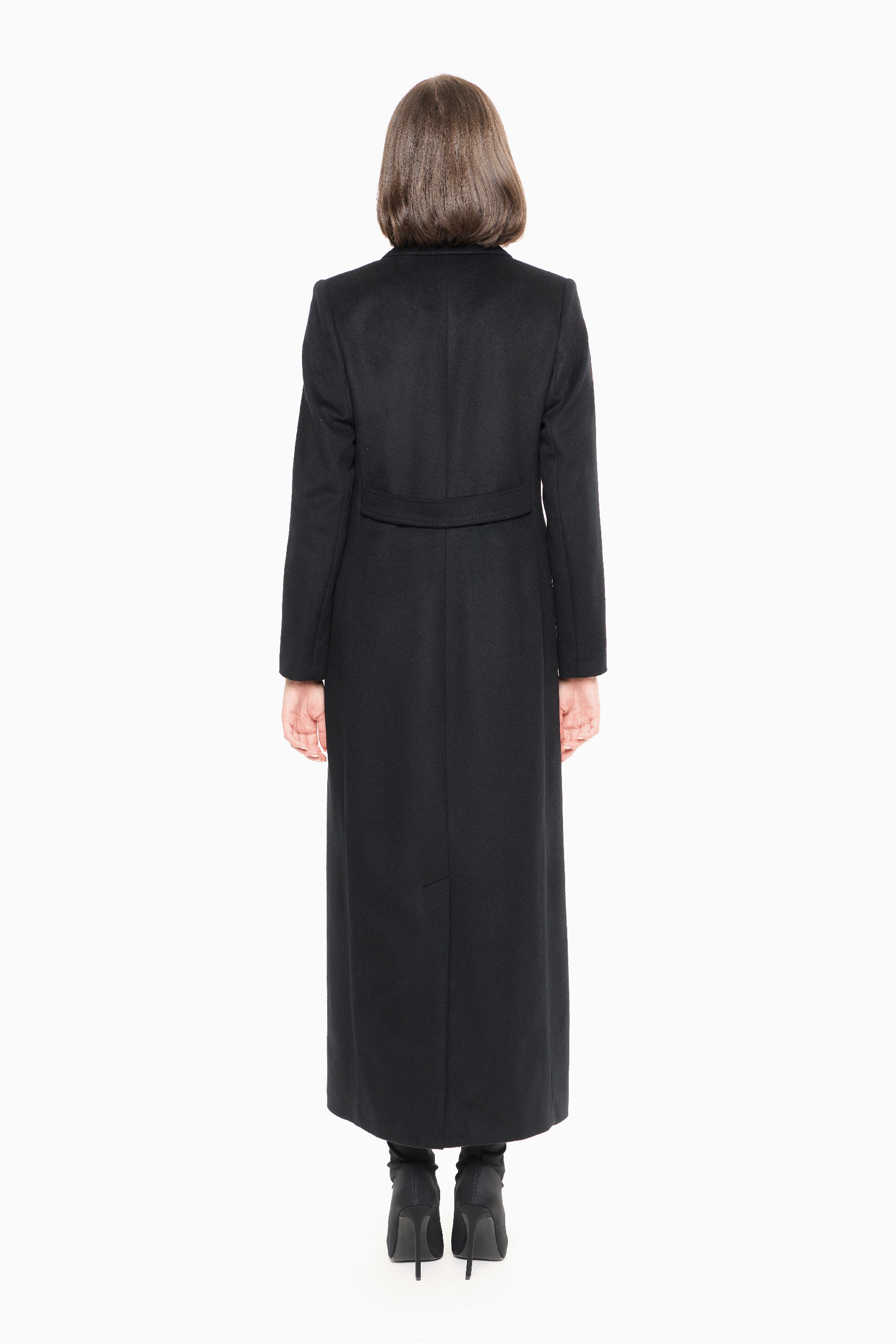 Adriana Wool Coat in Black