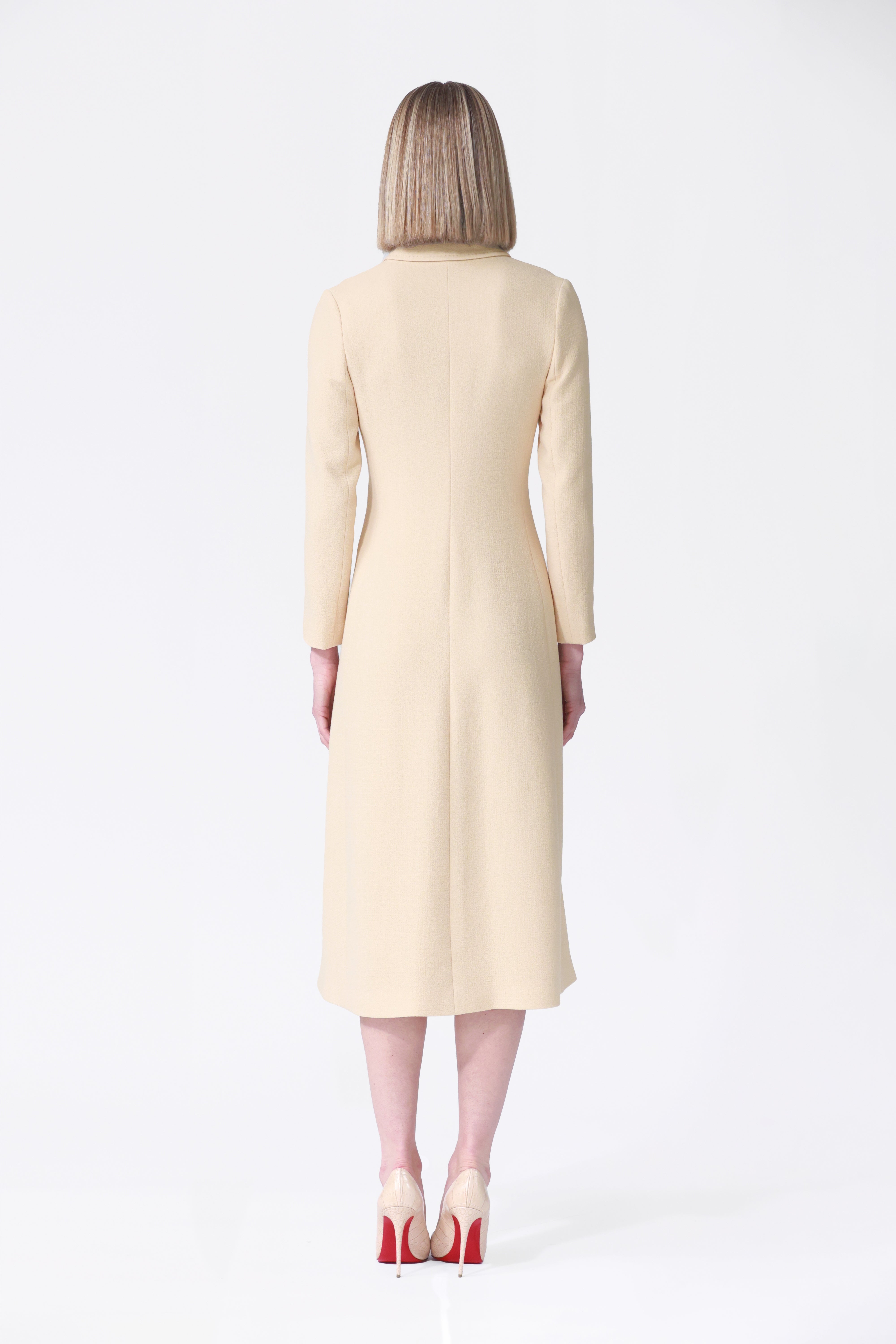 Charlotte Coat Dress in Blonde
