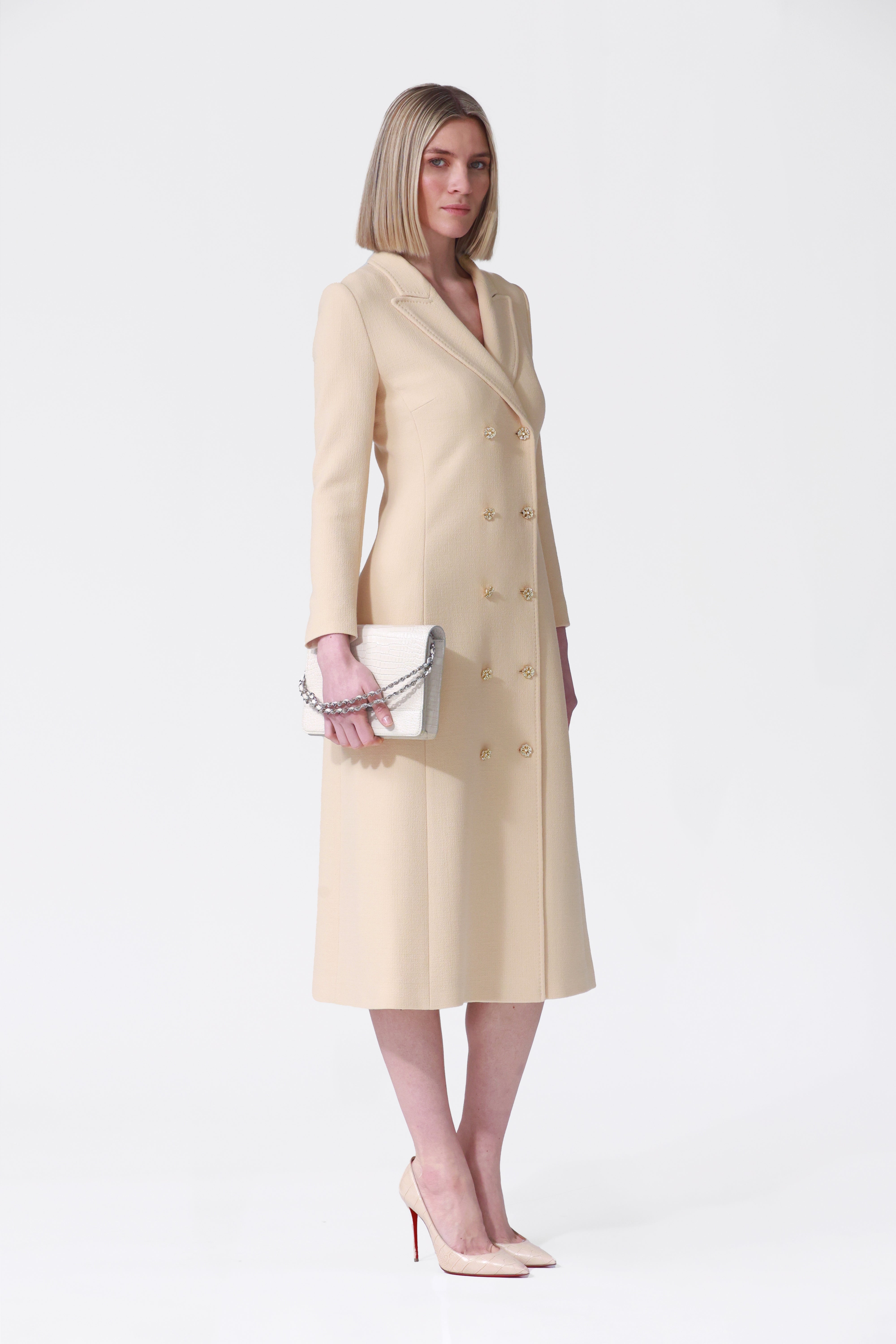 Charlotte Coat Dress in Blonde