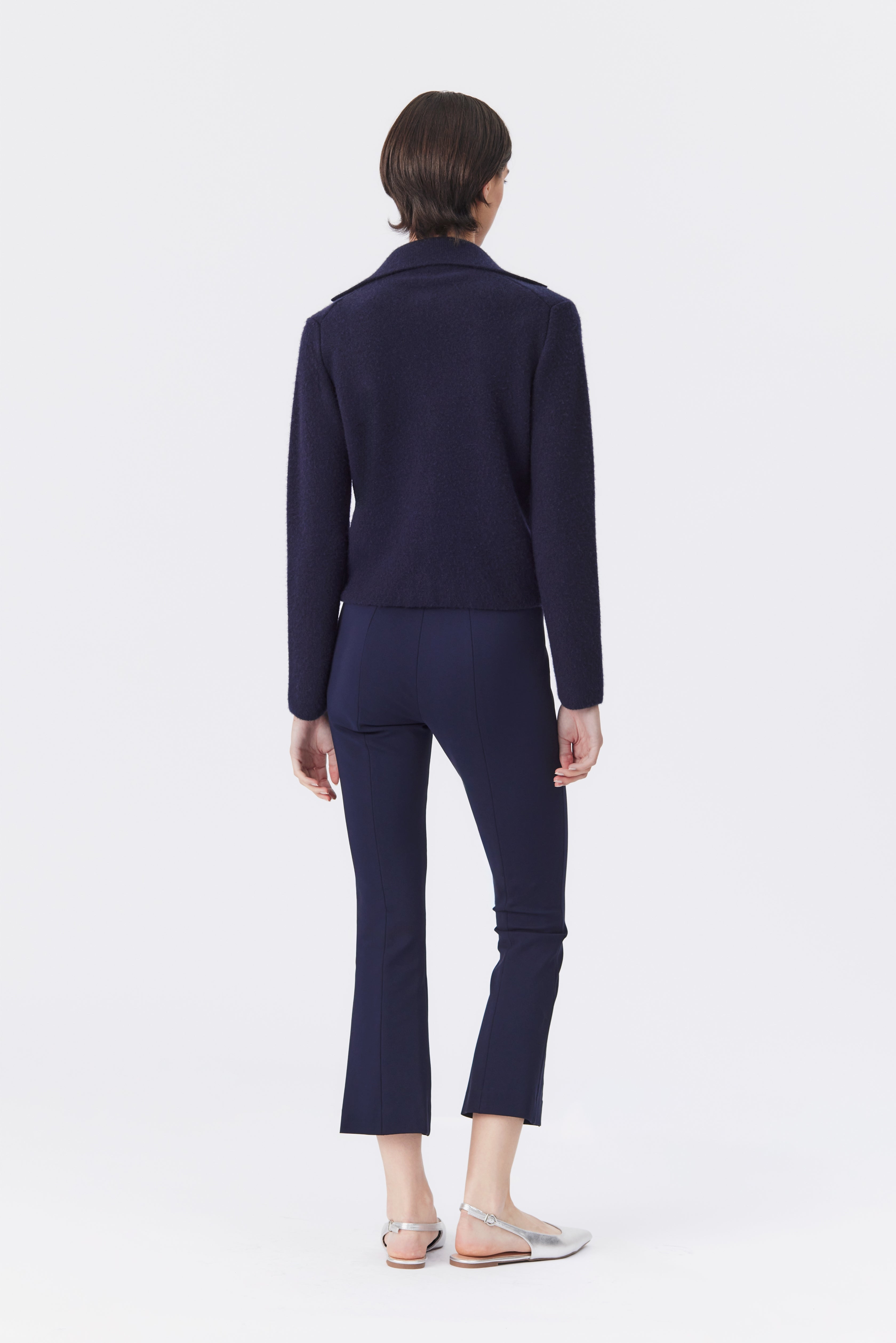 Iris Navy Cashmere Cardigan