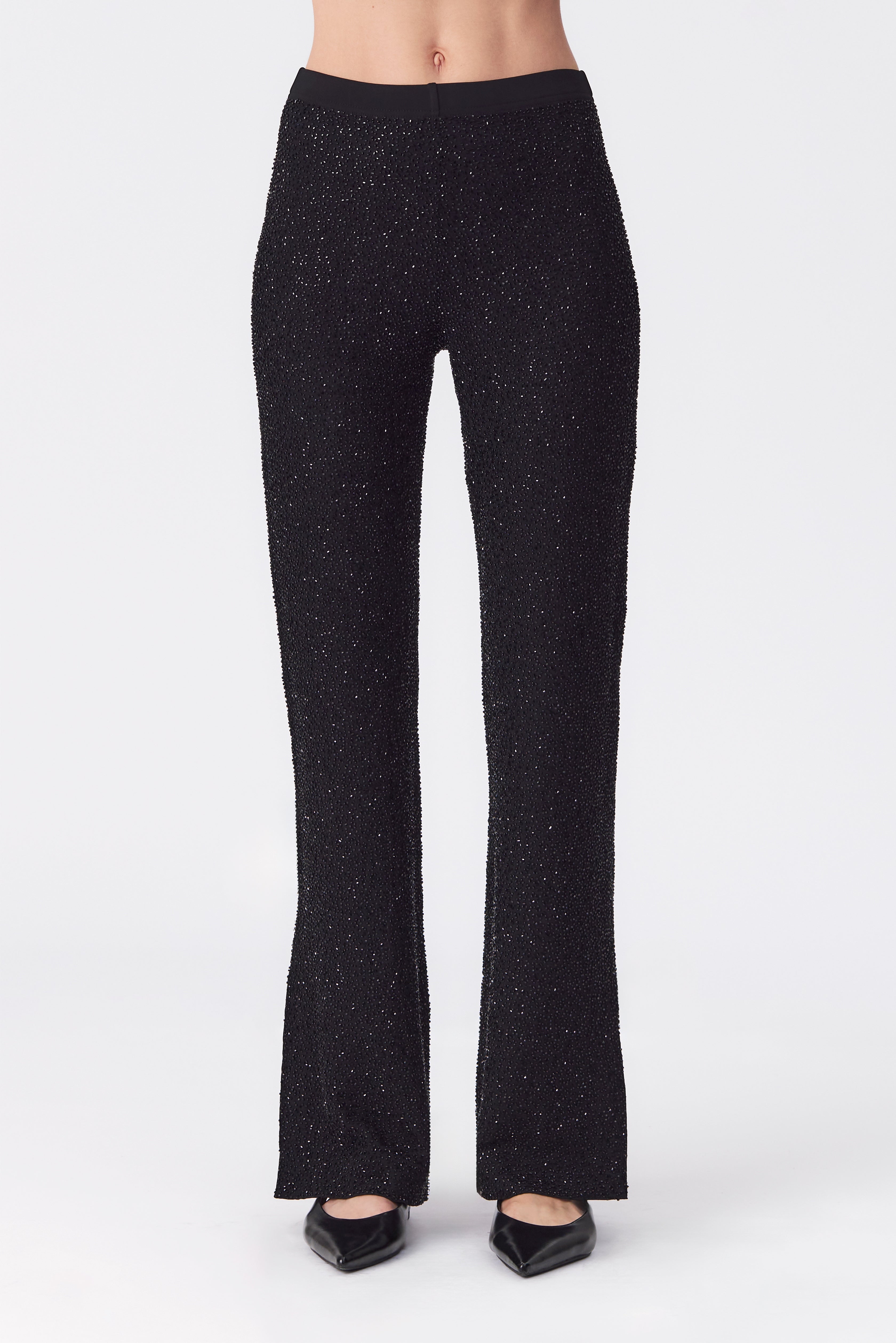 Jenna Beaded Trousers in Black