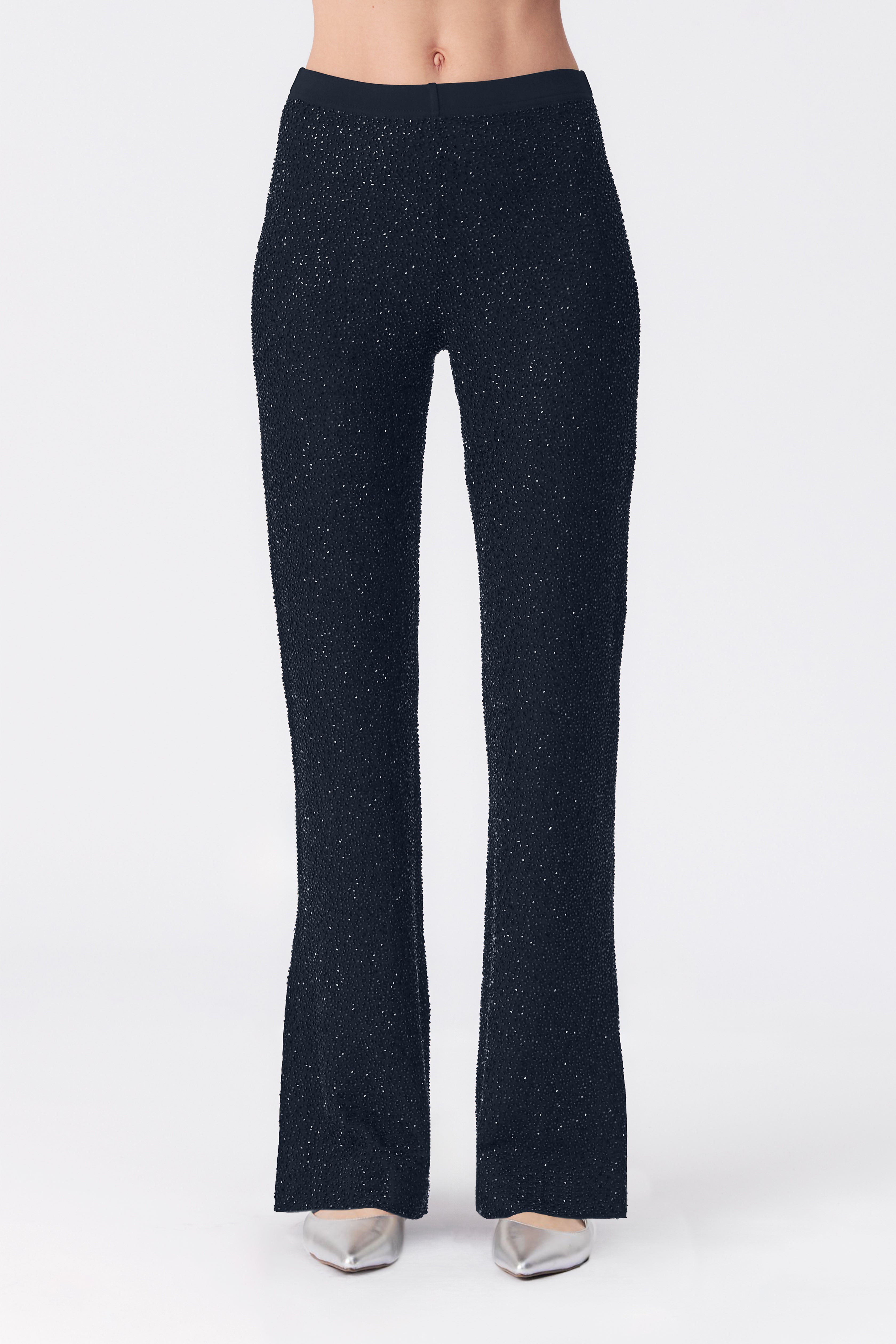 Jenna Beaded Trousers in Navy