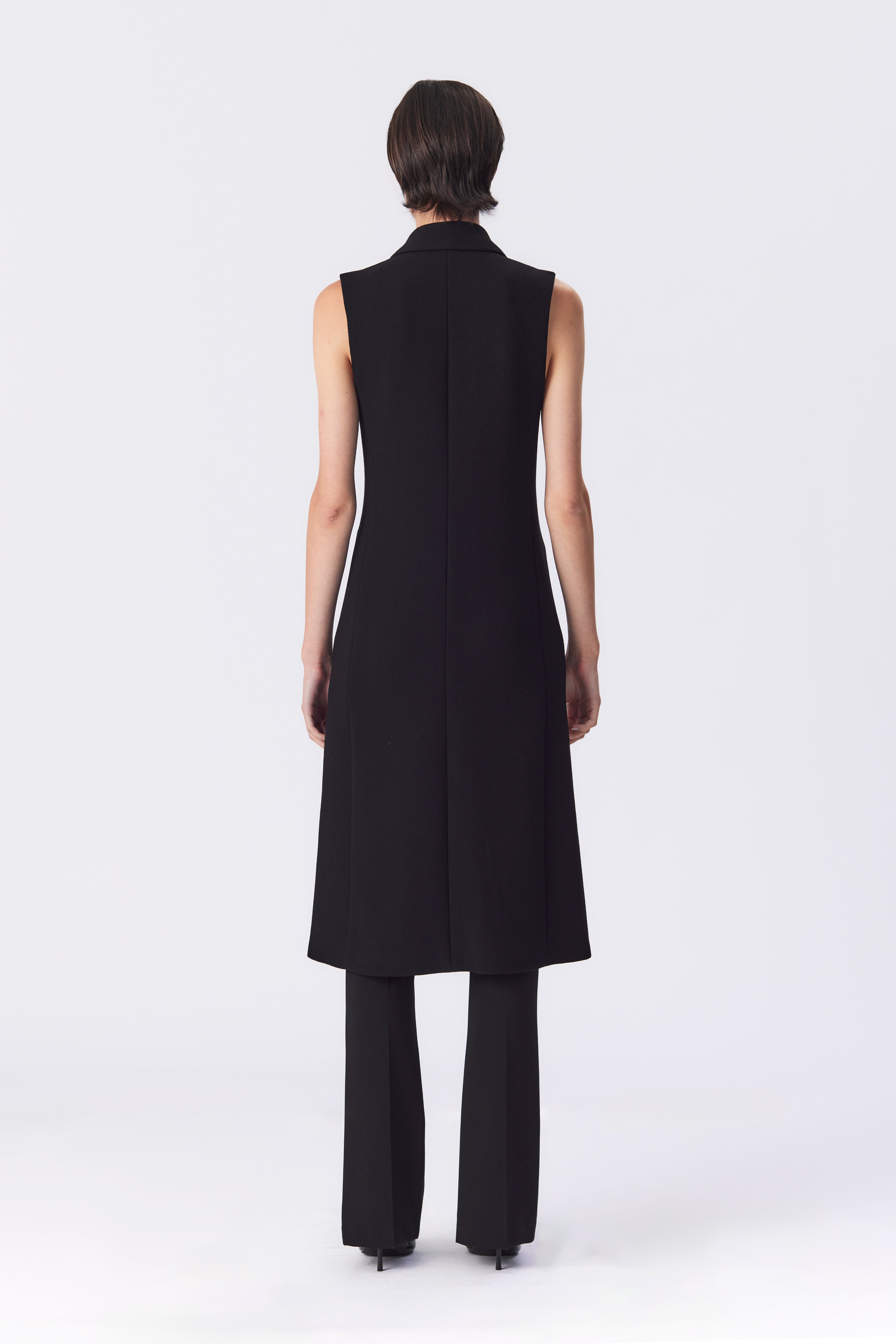 Luella Black Double-Breasted Waistcoat