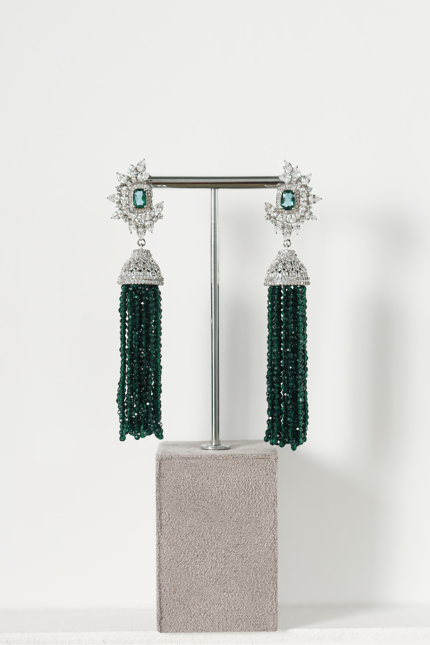 Lulu Earrings Emerald