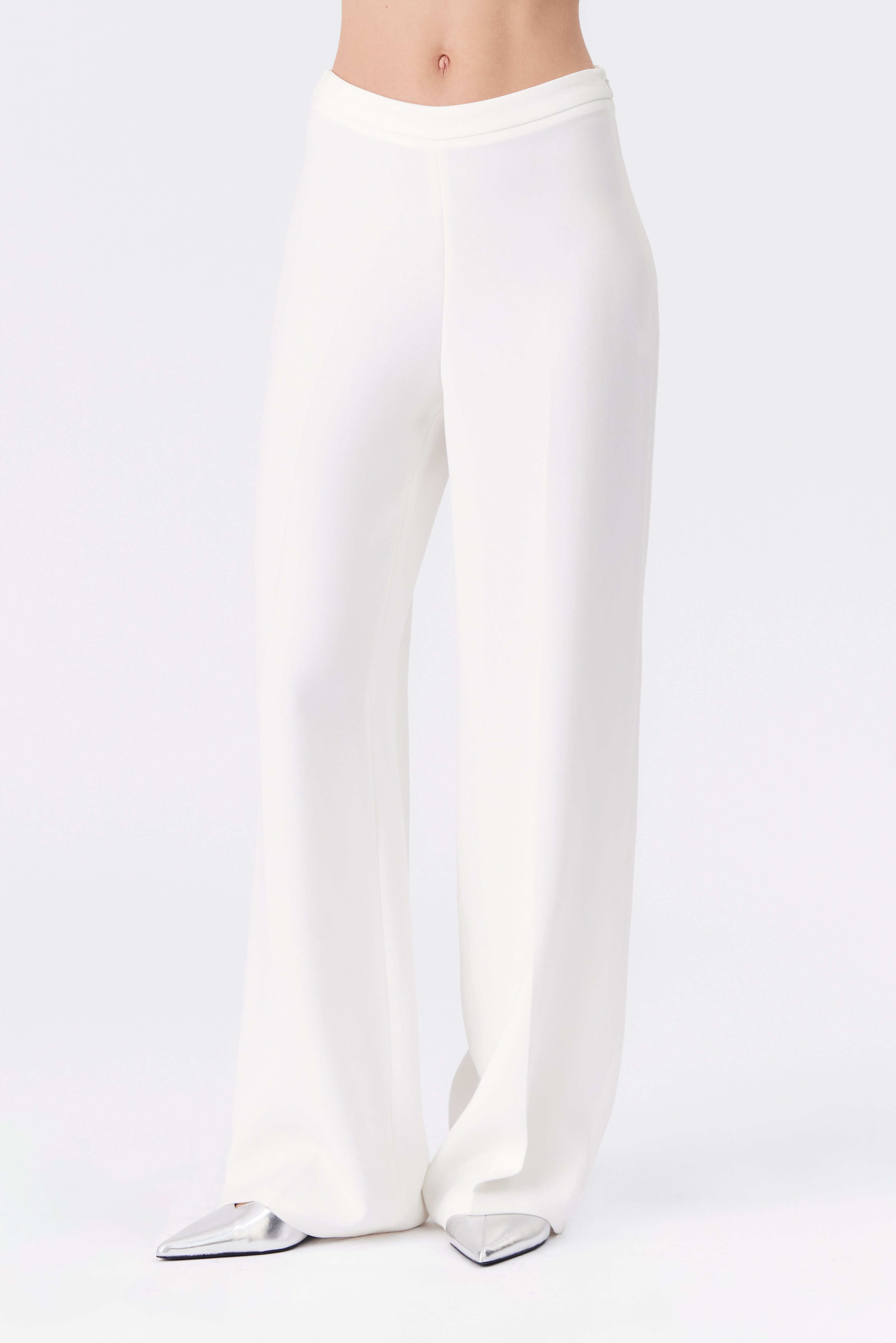 Mimi Wide Leg Trousers in White