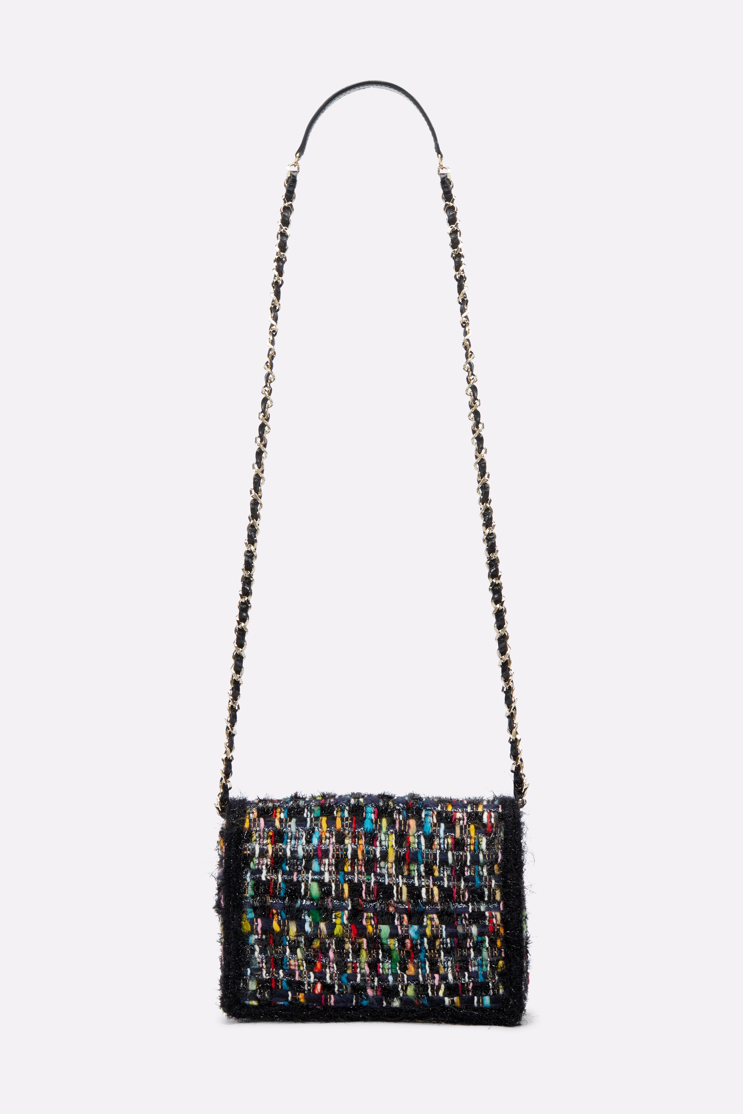 The Louise Crossbody in Multi-Coloured Tweed