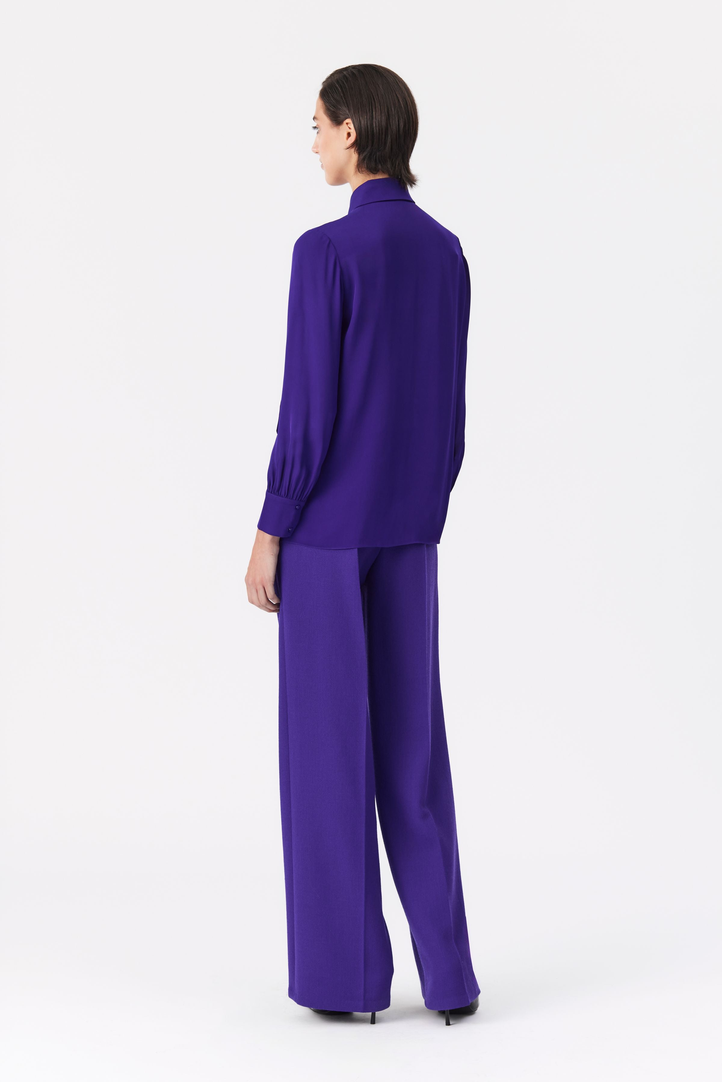 Orelia Purple Silk Blouse