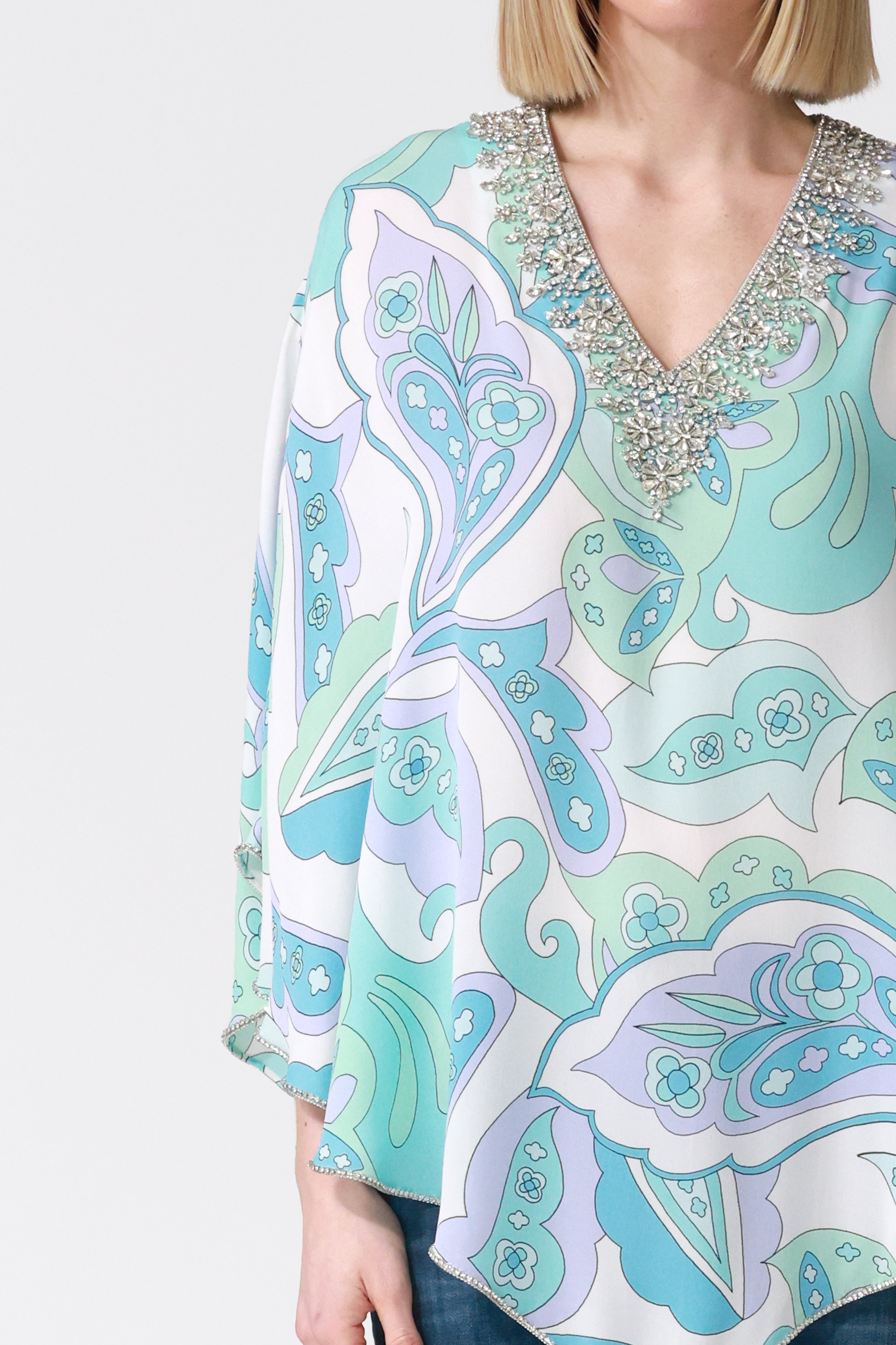 Kelly Paisley Silk Kaftan
