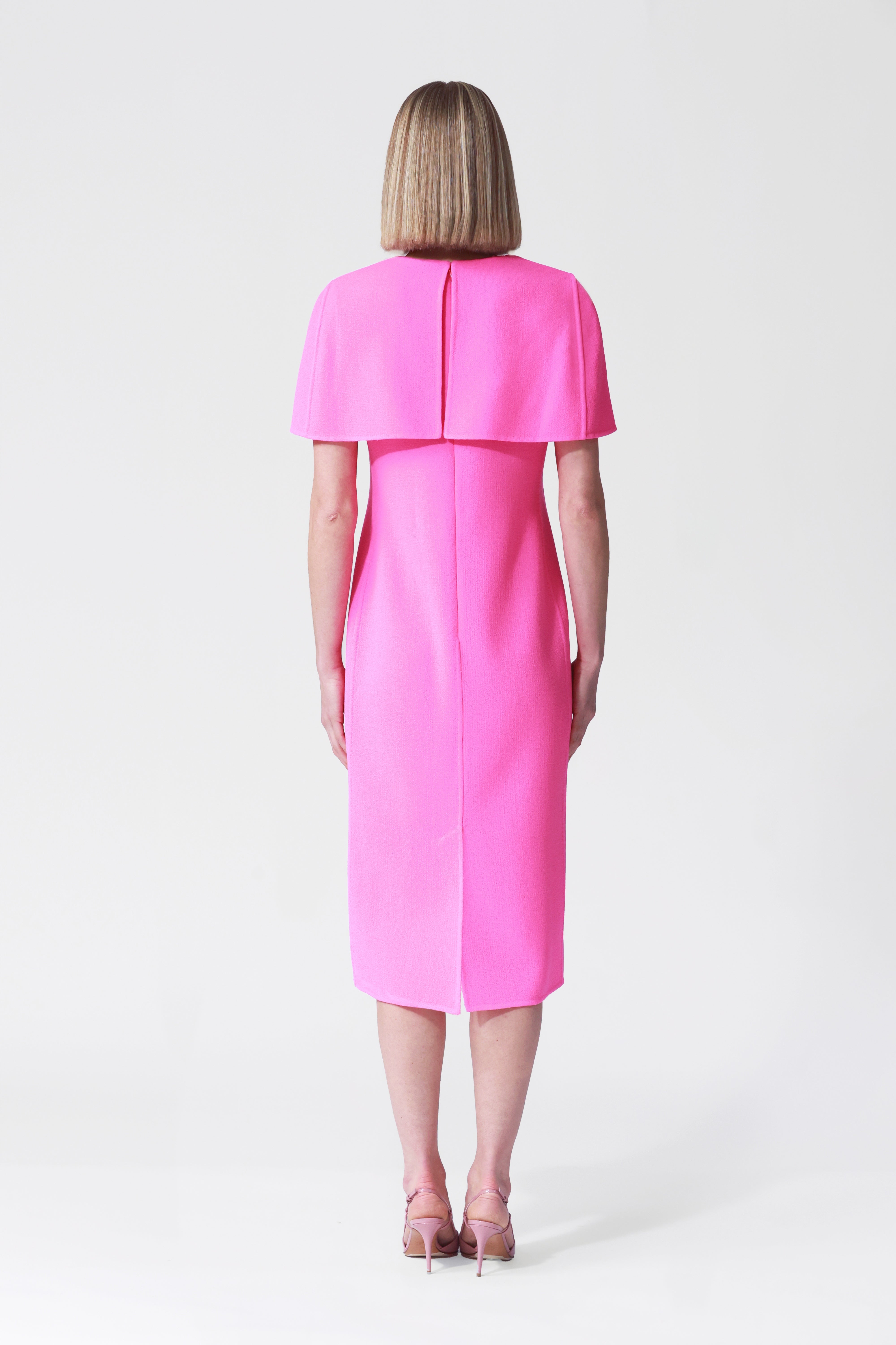 Liza Mini Cape-Effect Dress