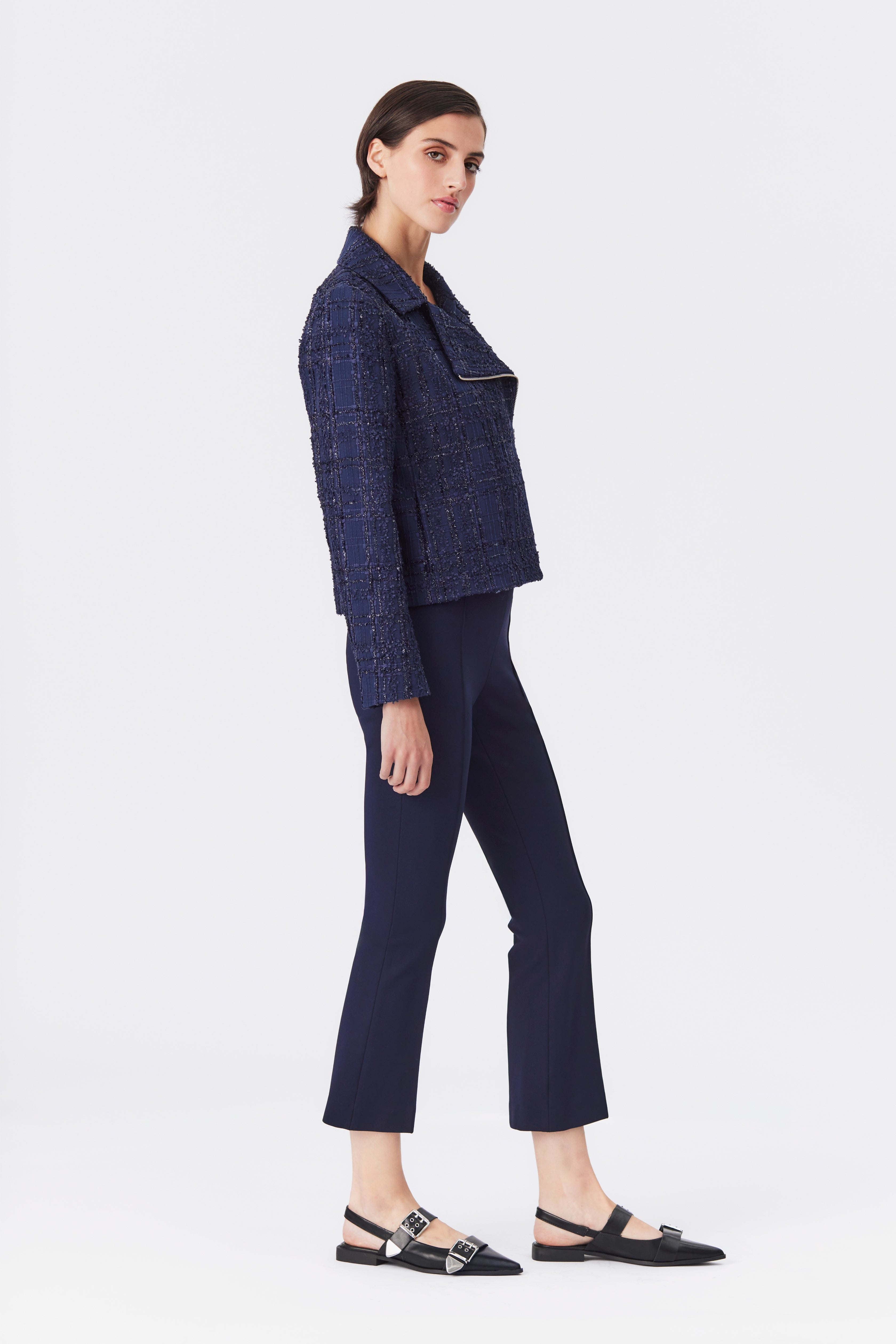 Samara Tweed Biker Jacket