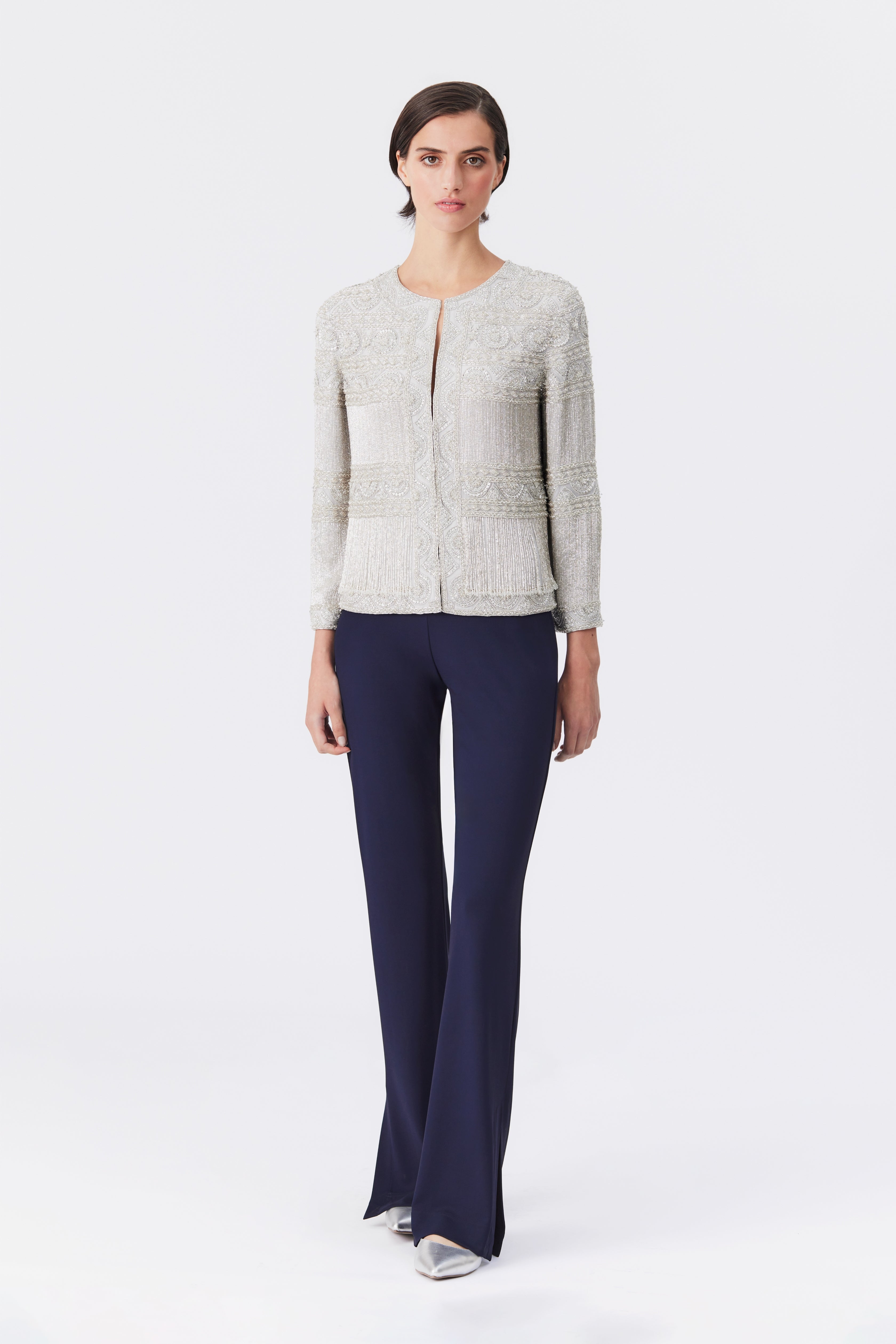 Tyler Silver Beaded Jacket