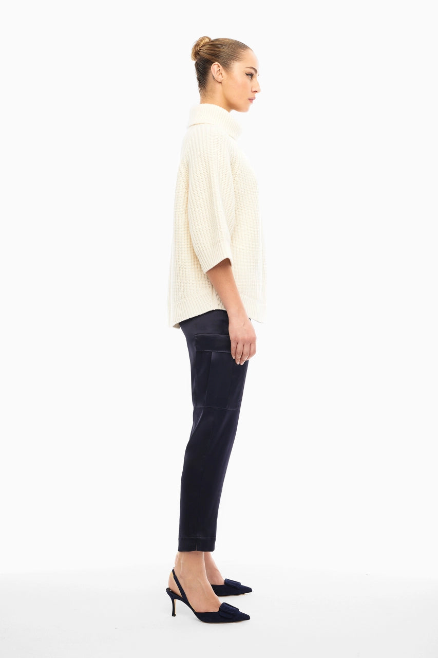 Erin Satin Cargo Trousers image 1