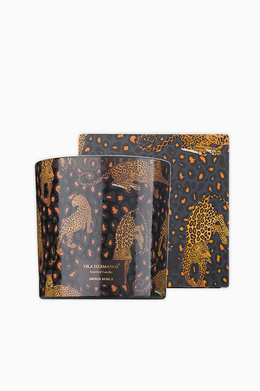 Leopard Three-Wick Candle image 1