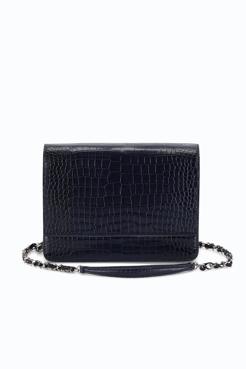 The Louise Crossbody Ivory - Navy image
