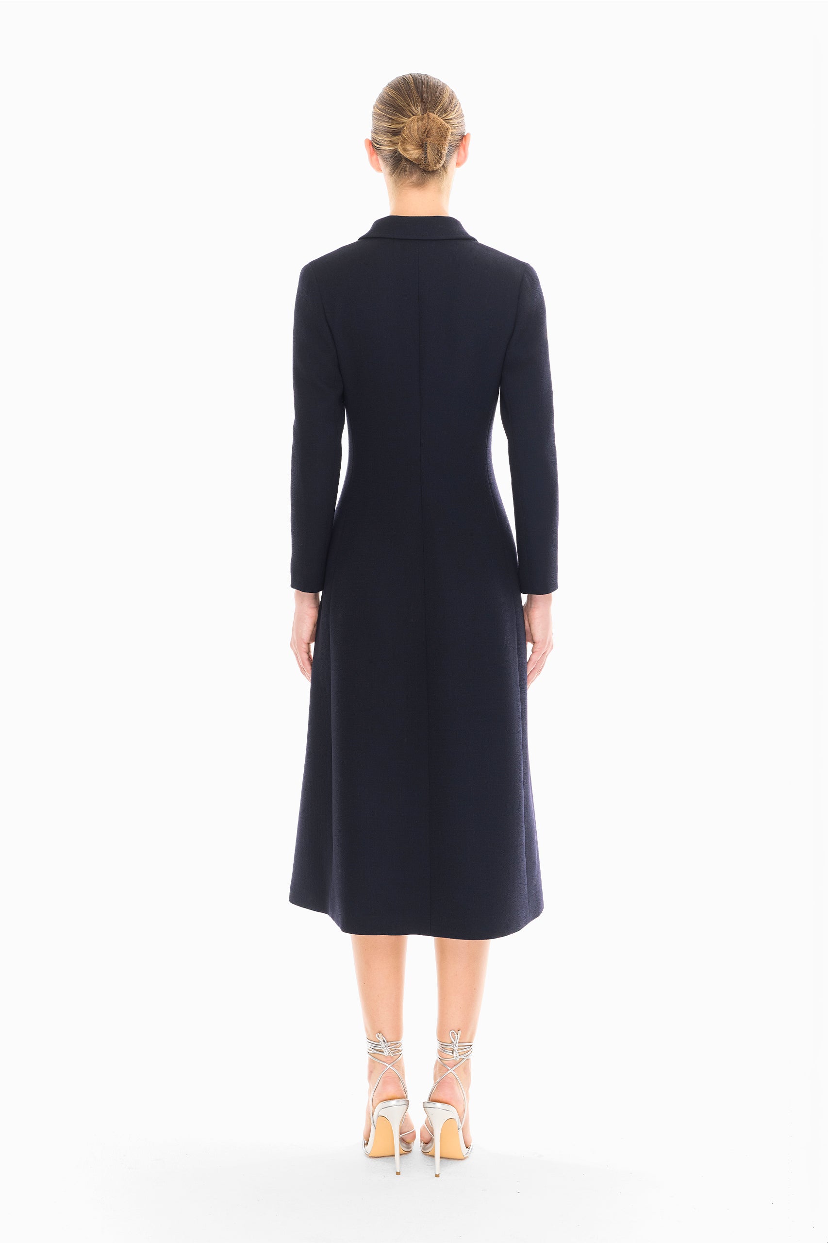 Charlotte Coat Dress in Navy