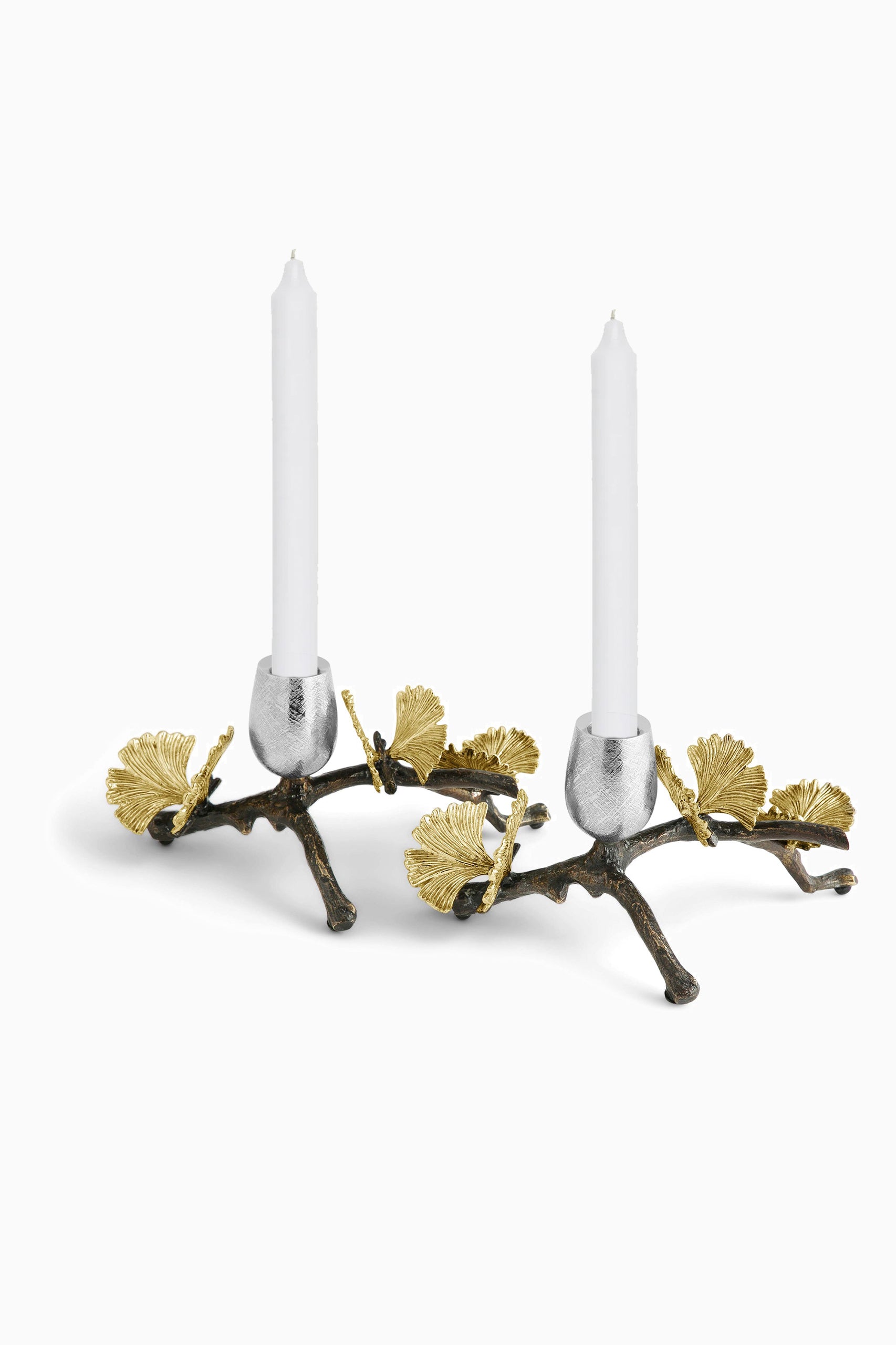 Butterfly Ginkgo Candle Holders (set of 2)