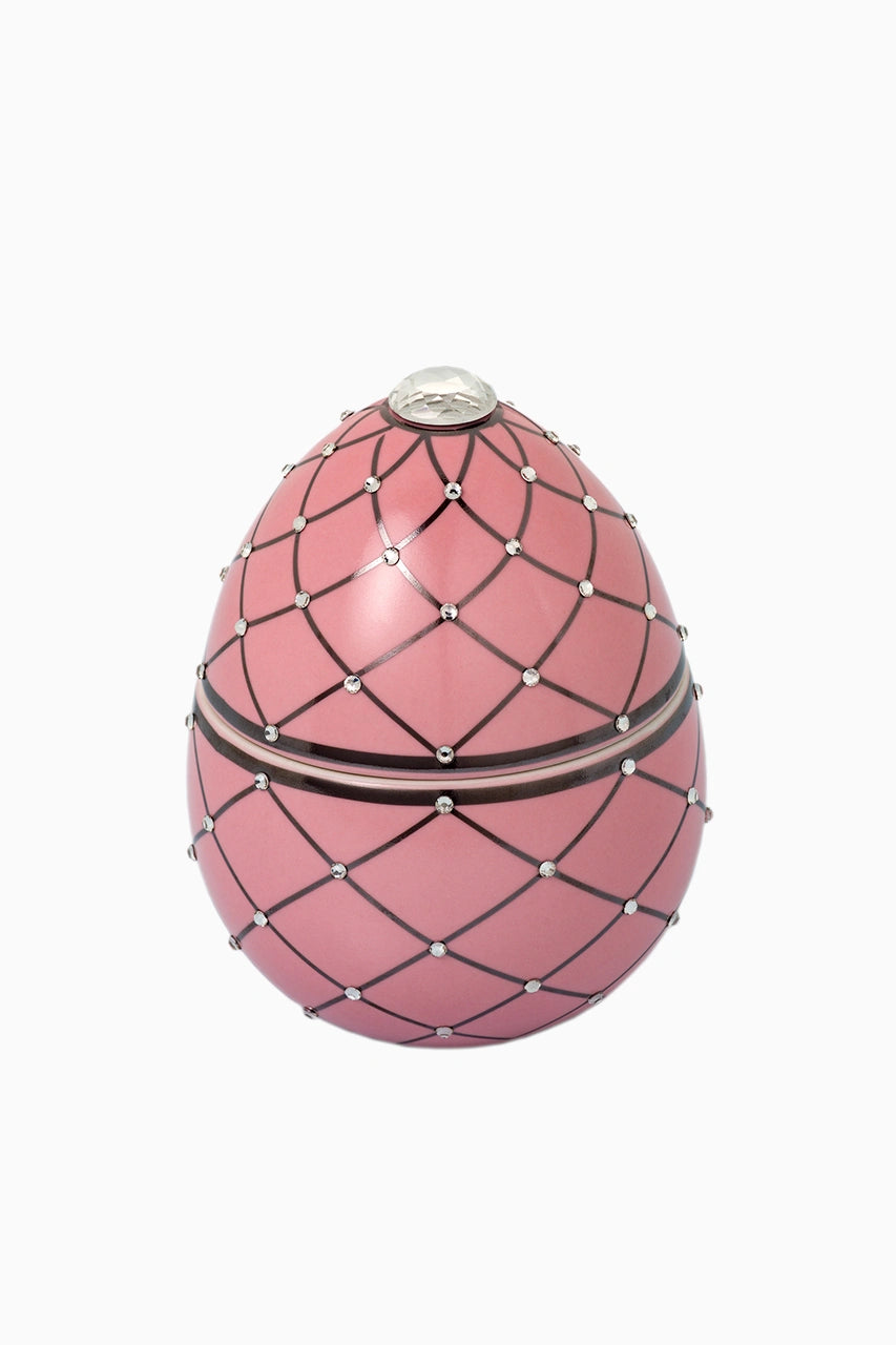 Ceramic Egg Candle Pink image 0