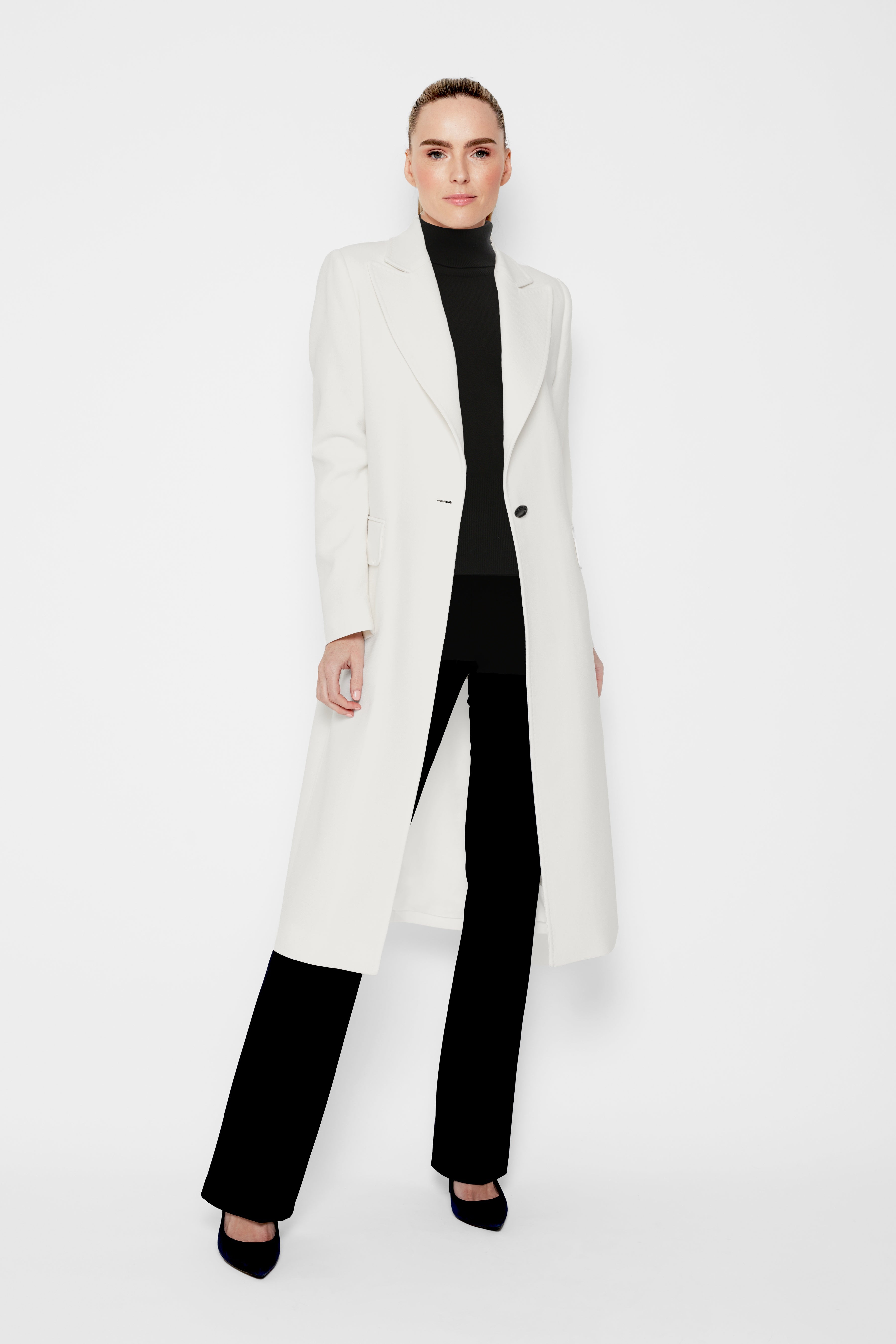 Everly Single Breasted Wool Coat