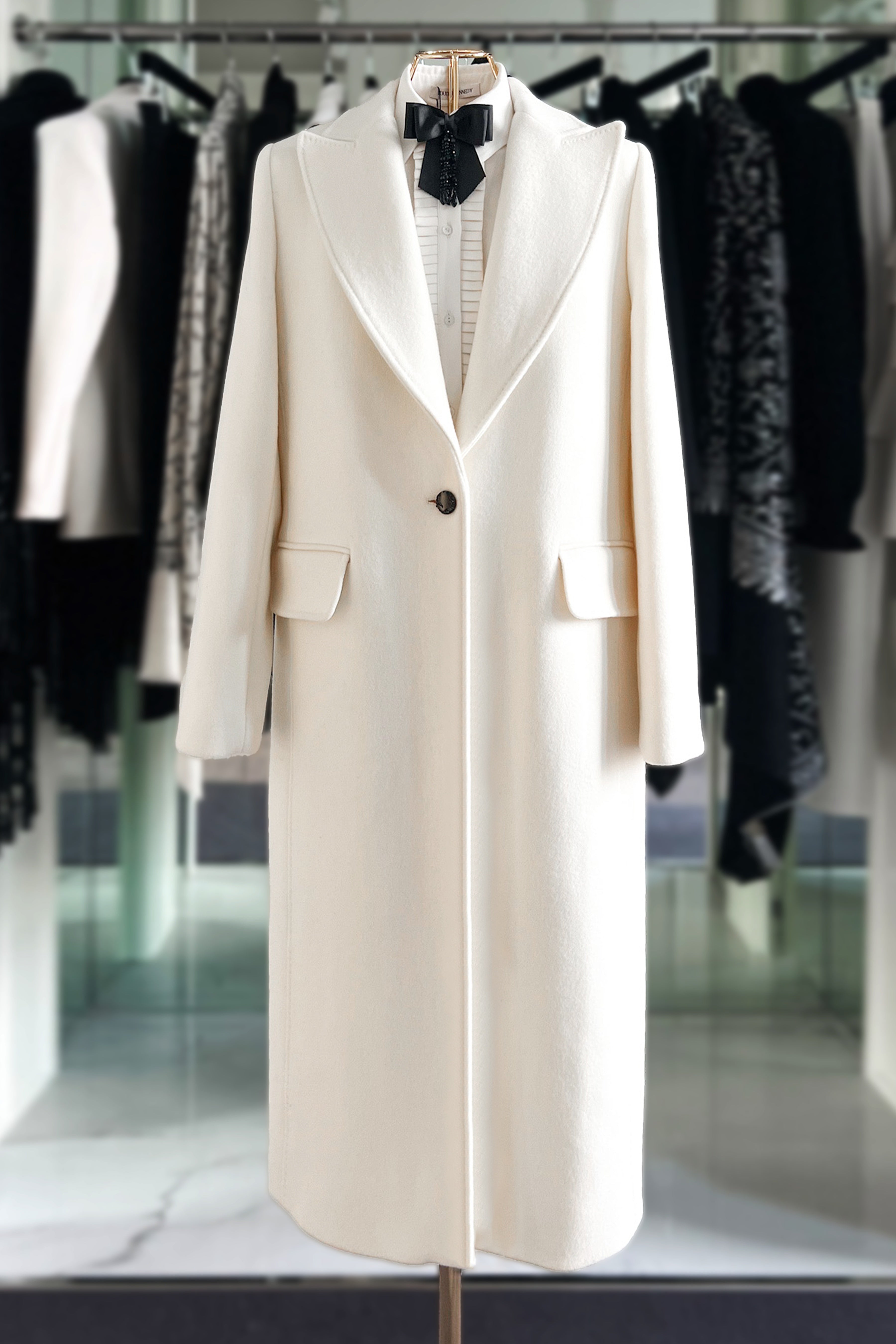 Everly Single Breasted Wool Coat