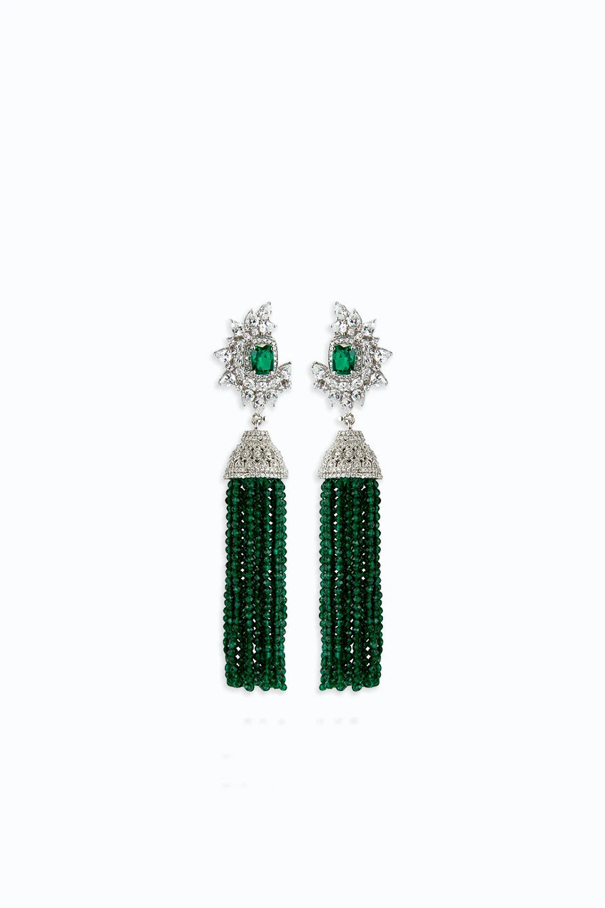 Lulu Earrings Emerald image 0
