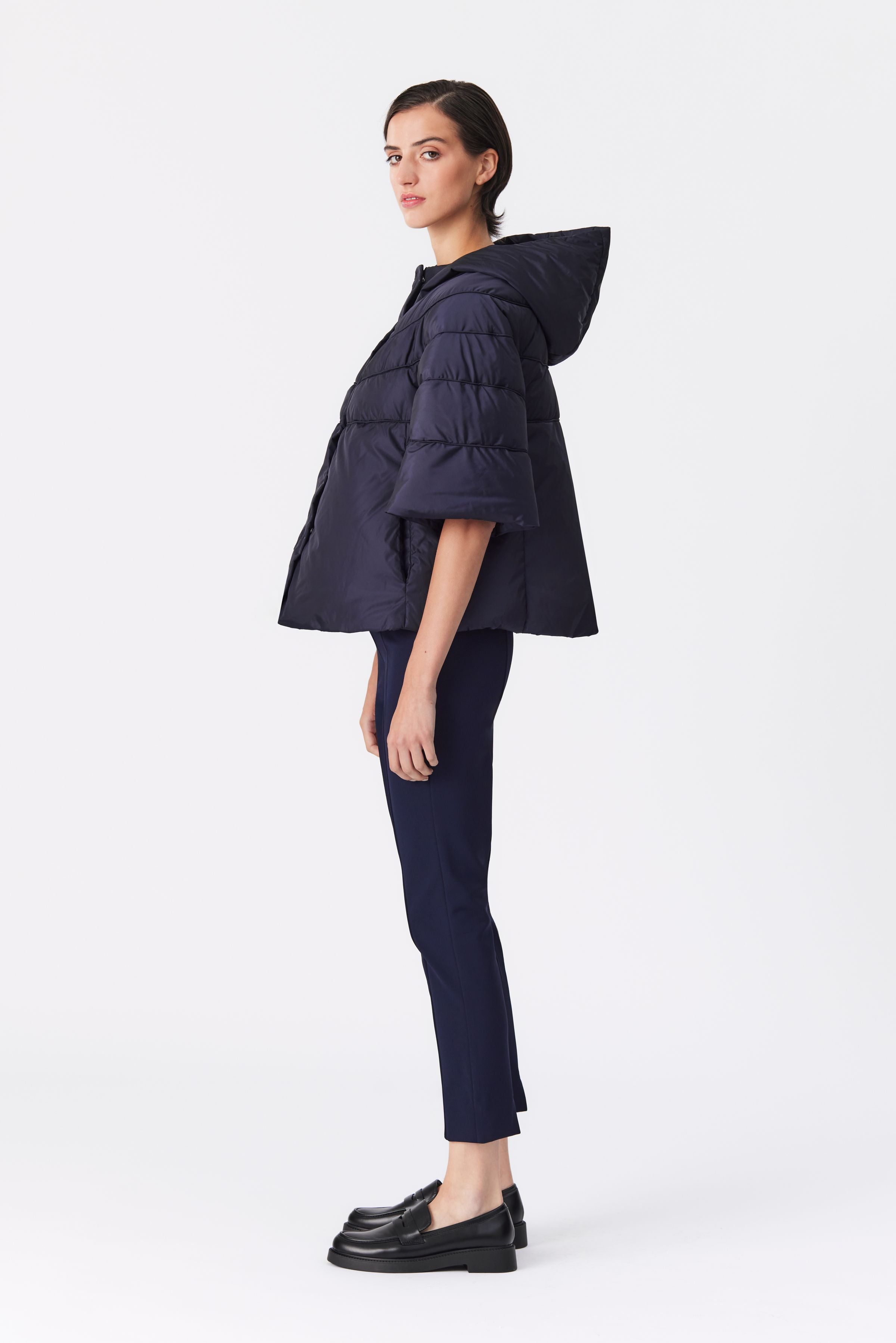 Philippa Stretch Skinny Trousers in Navy