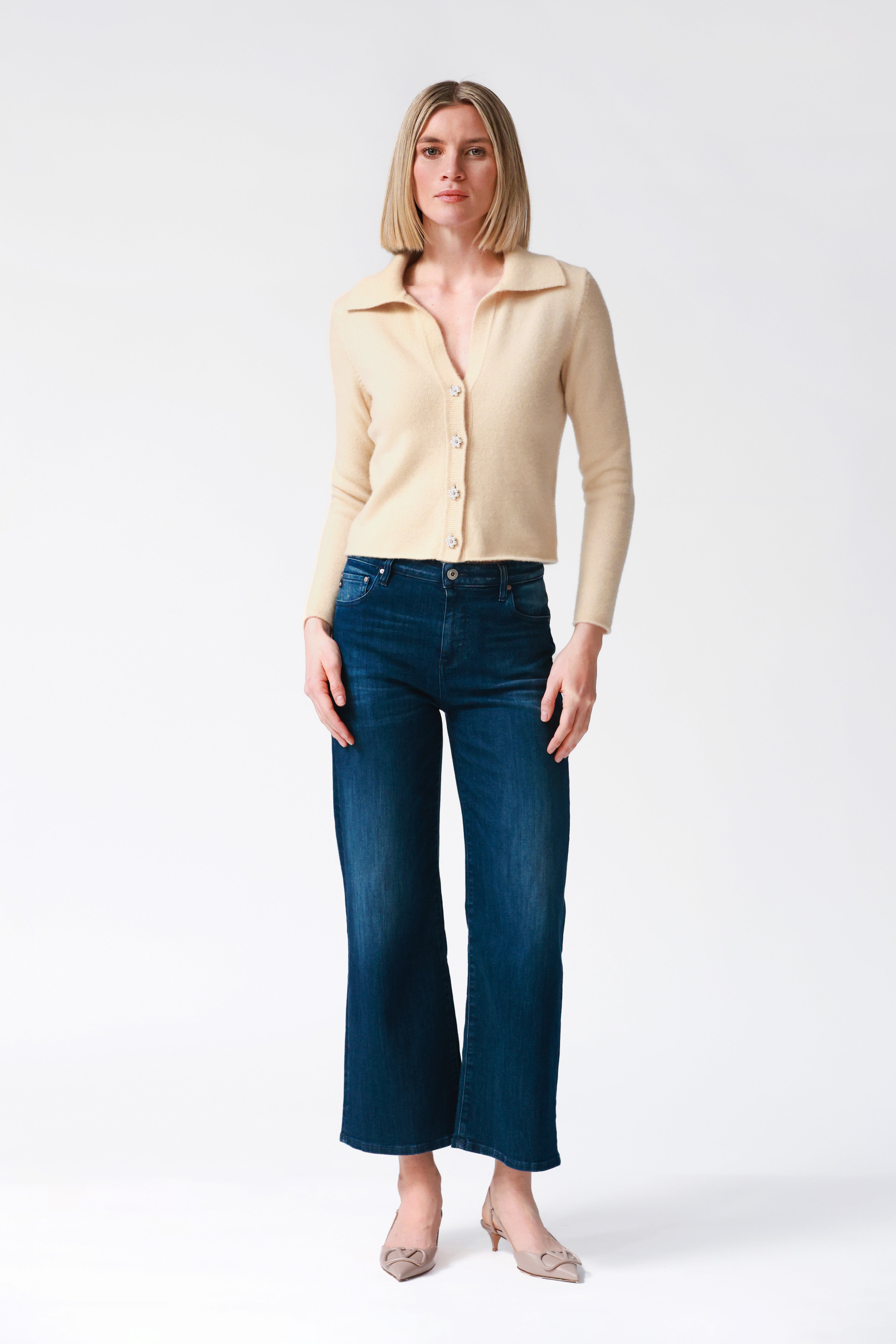 Iris Cashmere Cardigan in Blonde