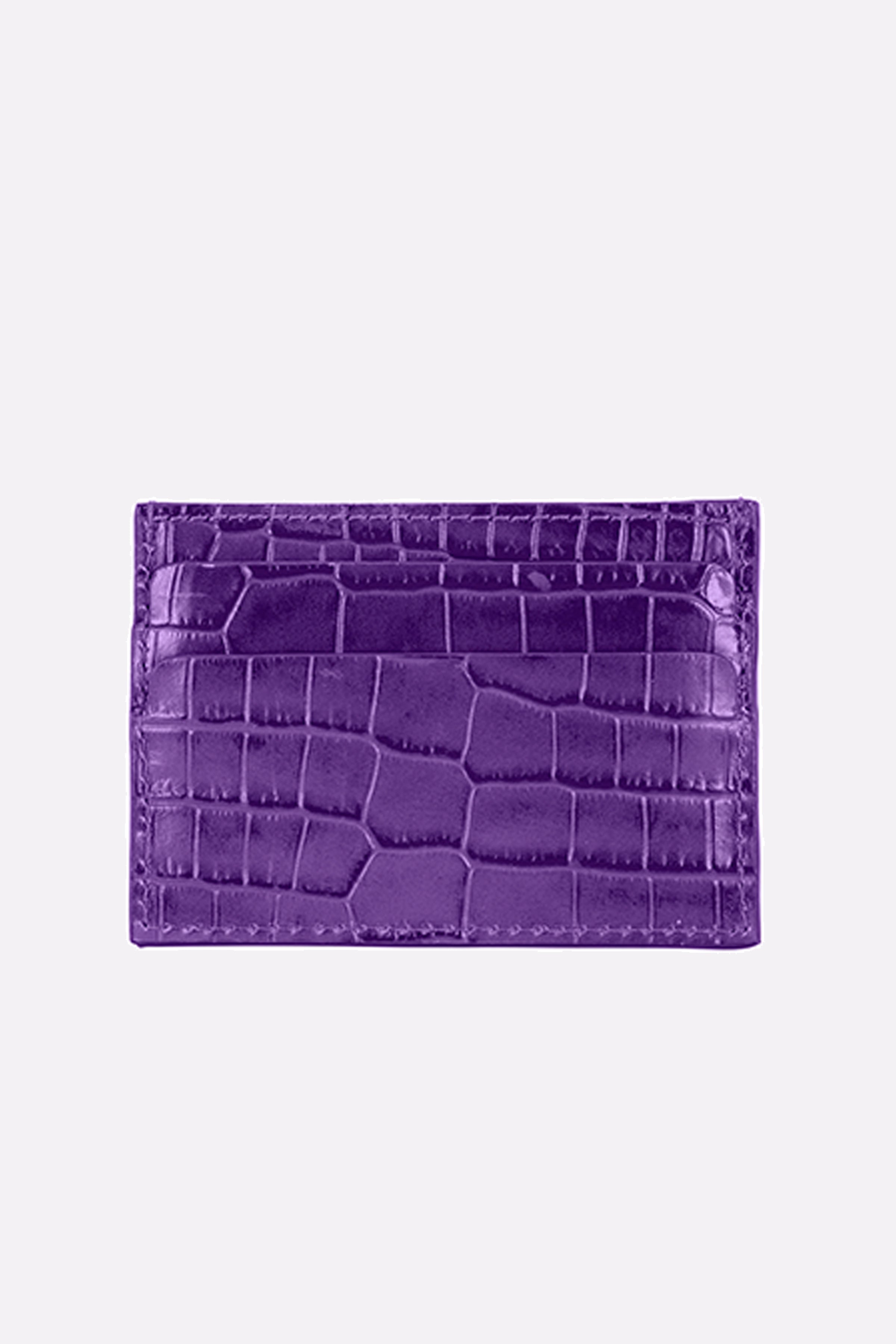 Leather Credit Card Holder in Emerald