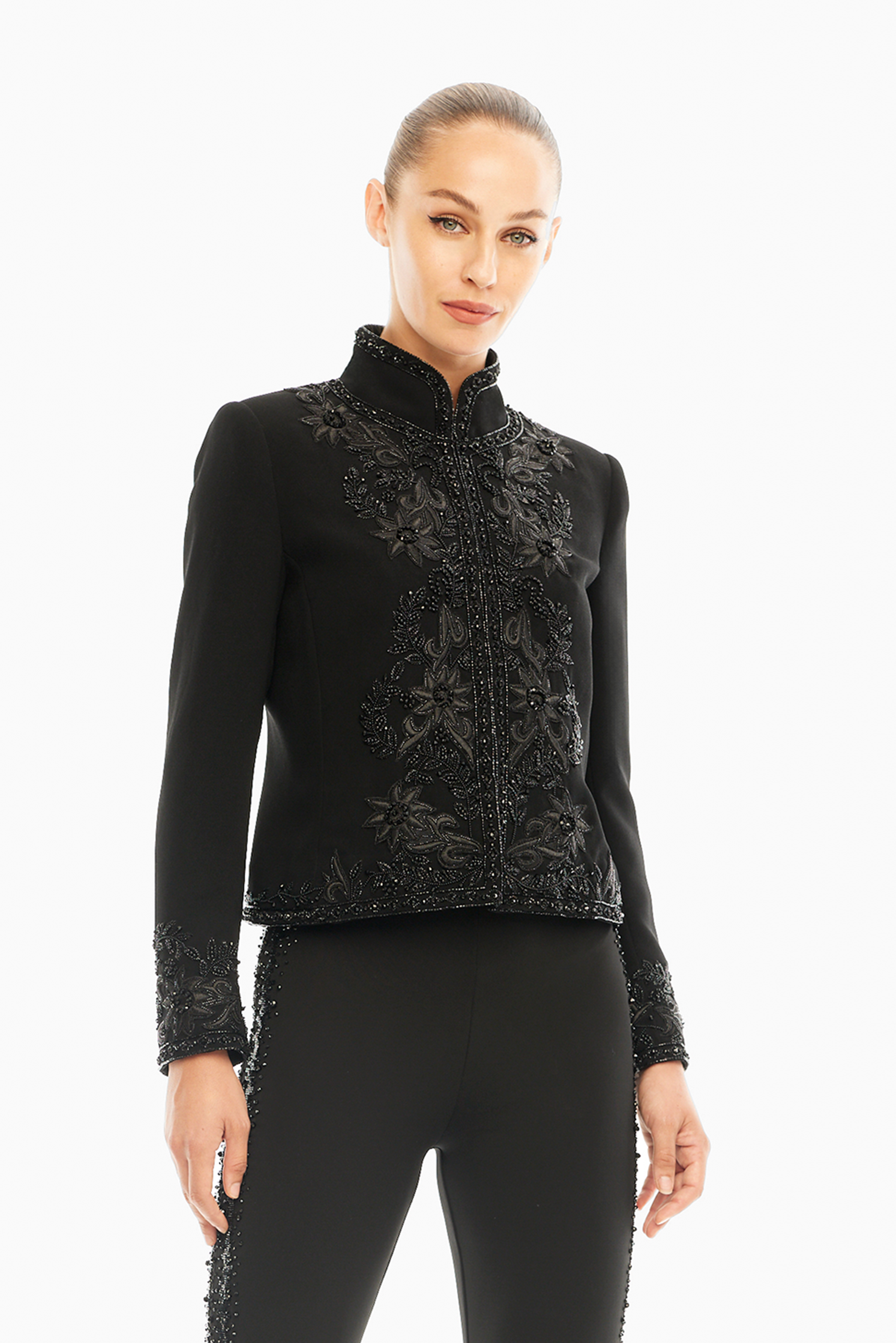 Louise Black Beaded Evening Jacket