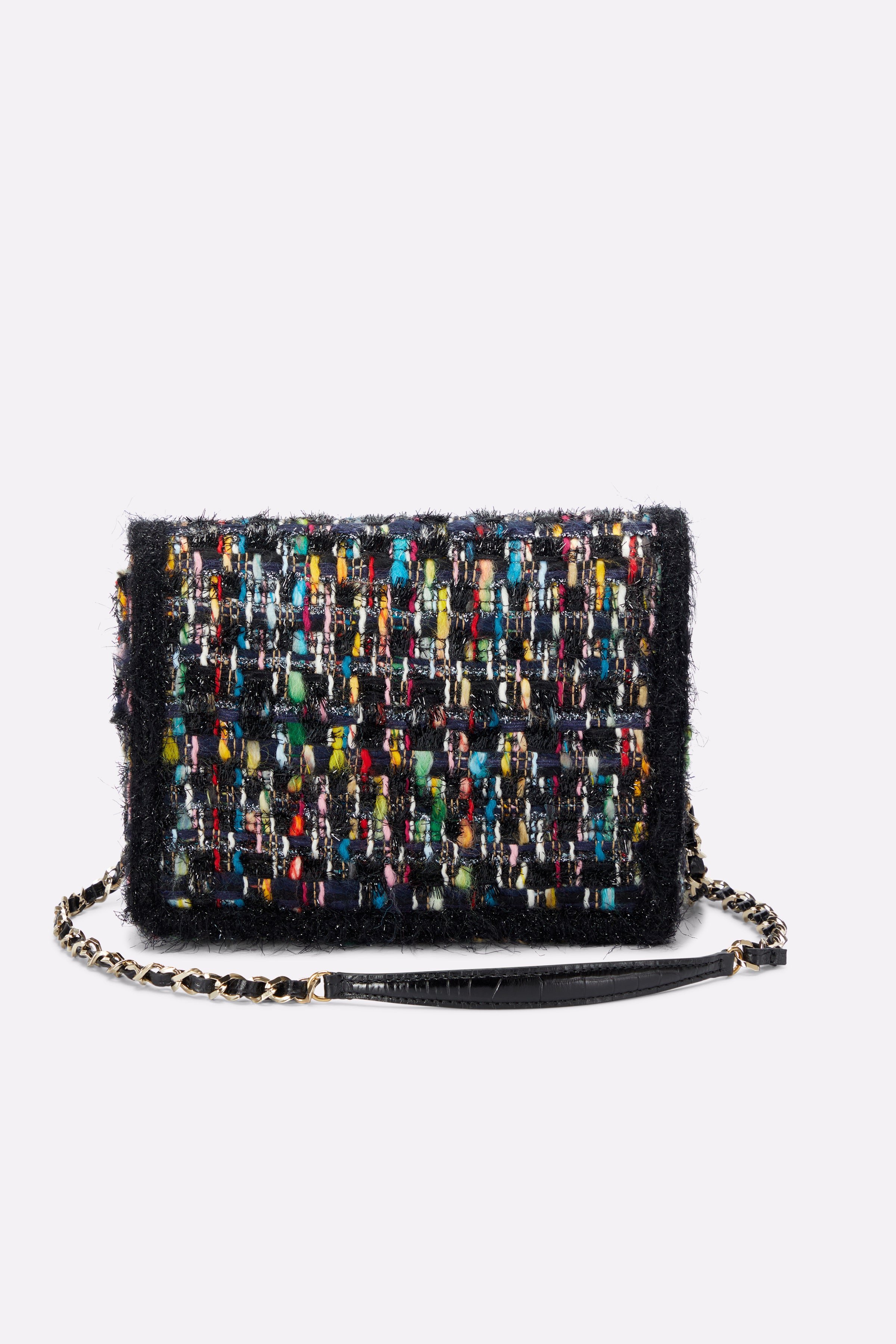 The Louise Crossbody in Multi-Coloured Tweed