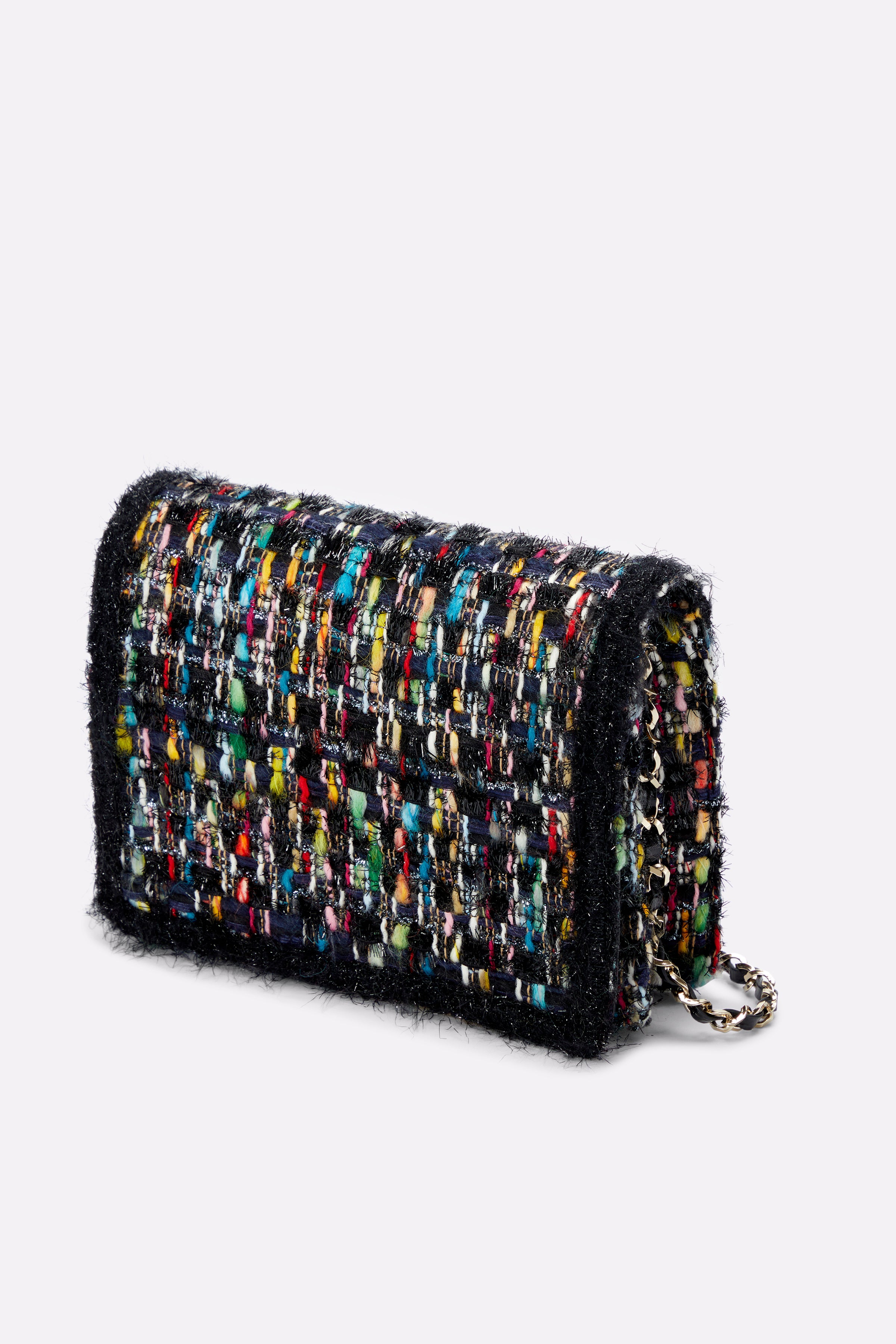 The Louise Crossbody in Multi-Coloured Tweed