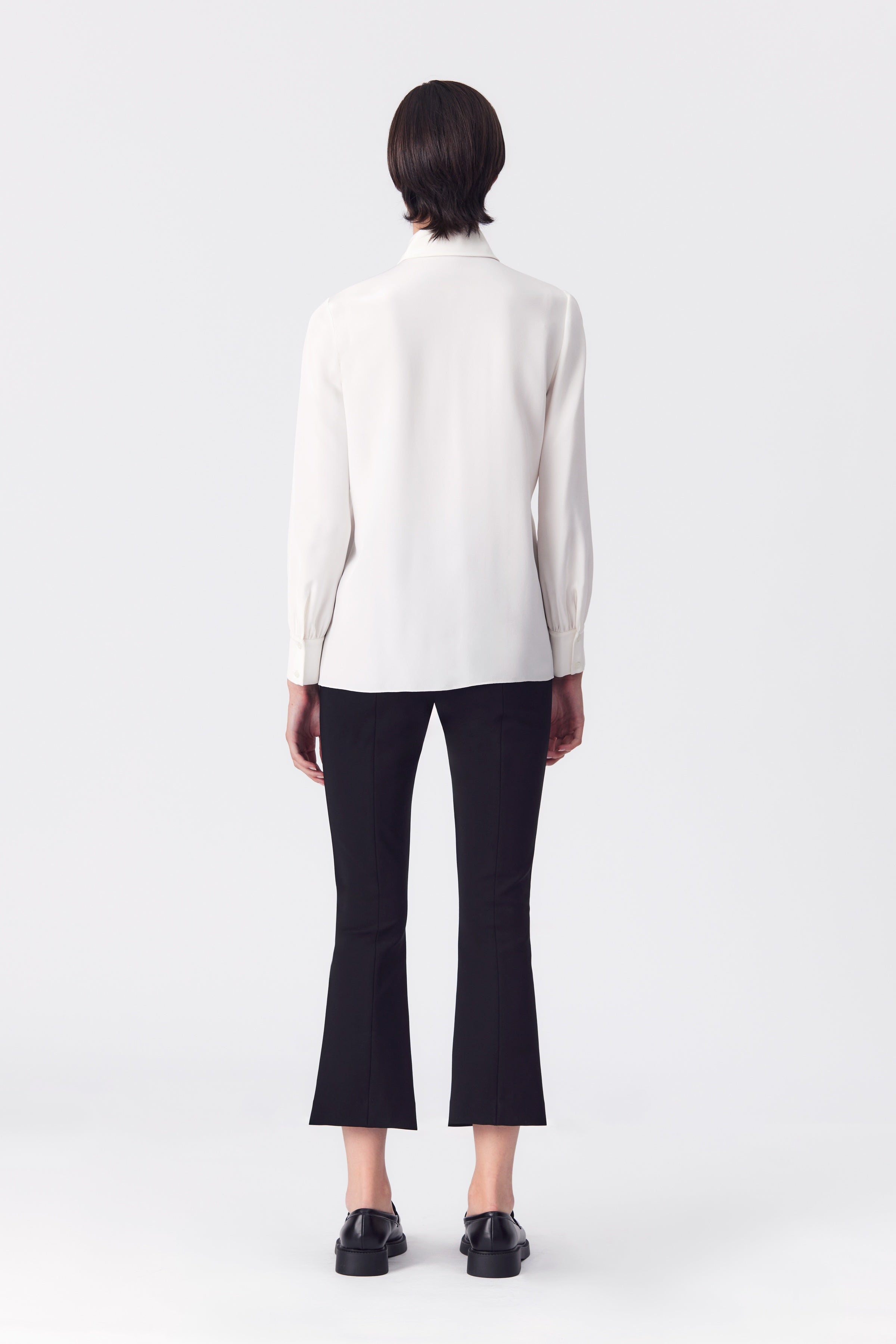 Orelia Ivory Silk Crepe Blouse