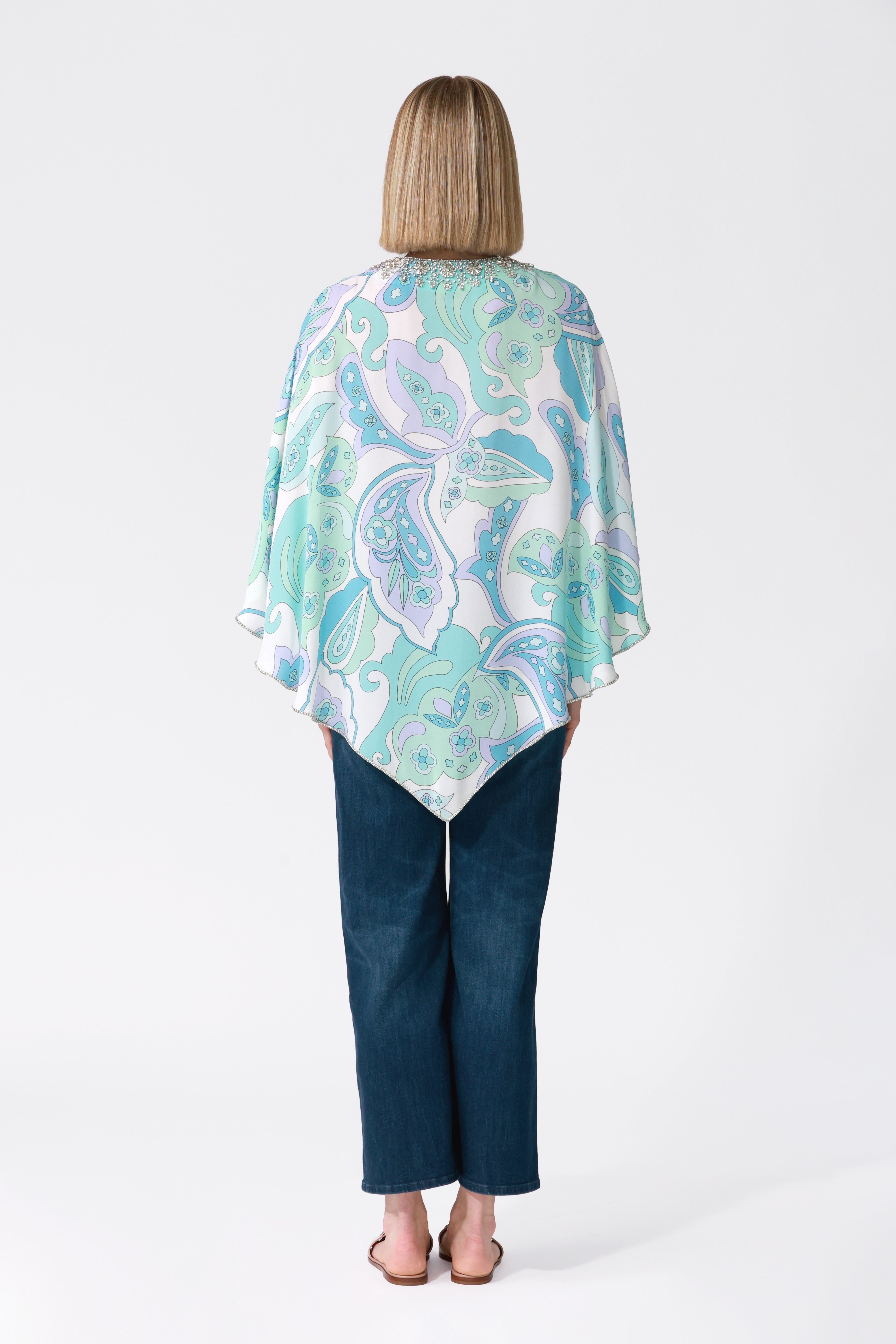 Kelly Paisley Silk Kaftan