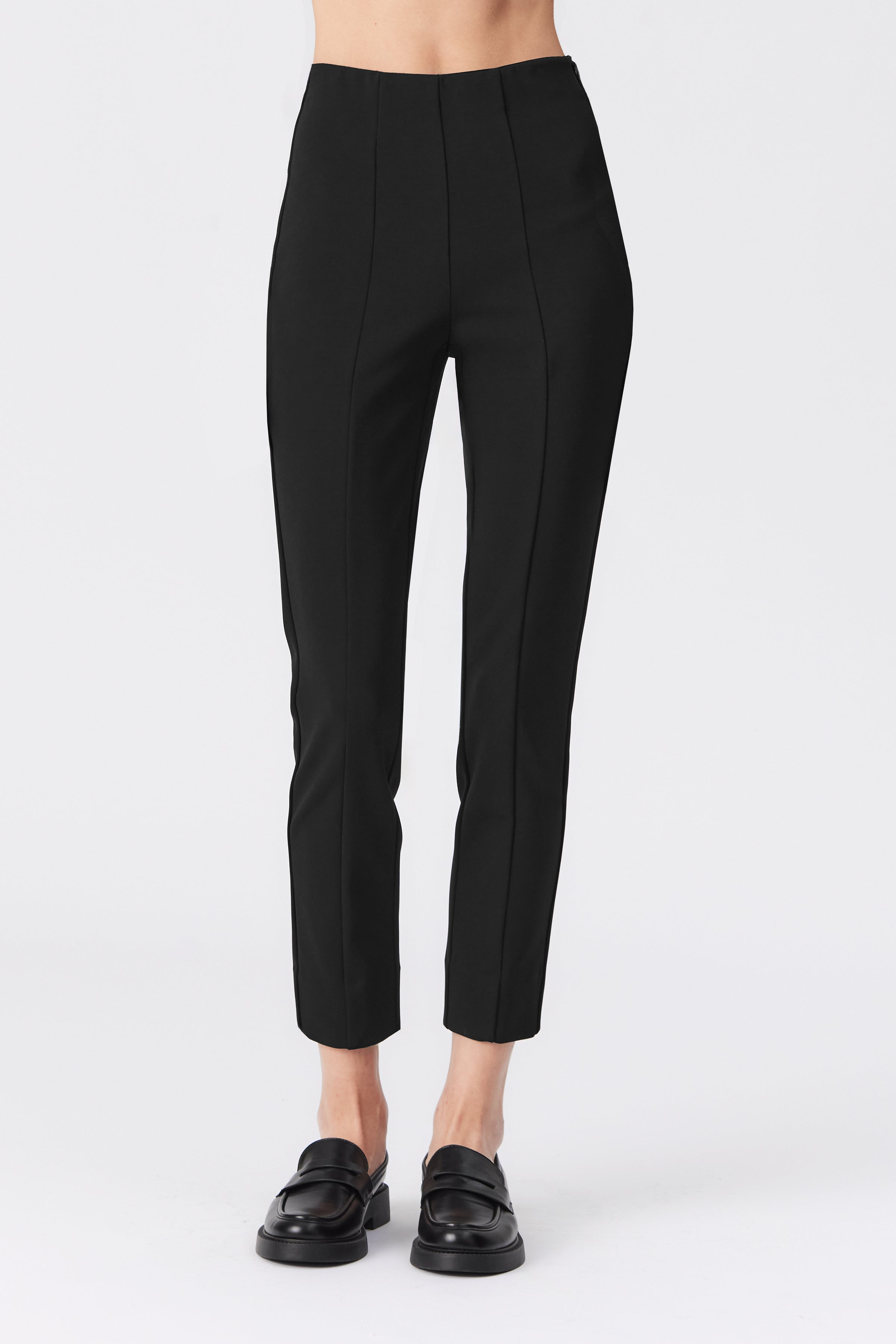 Philippa Stretch Skinny Trousers in Black