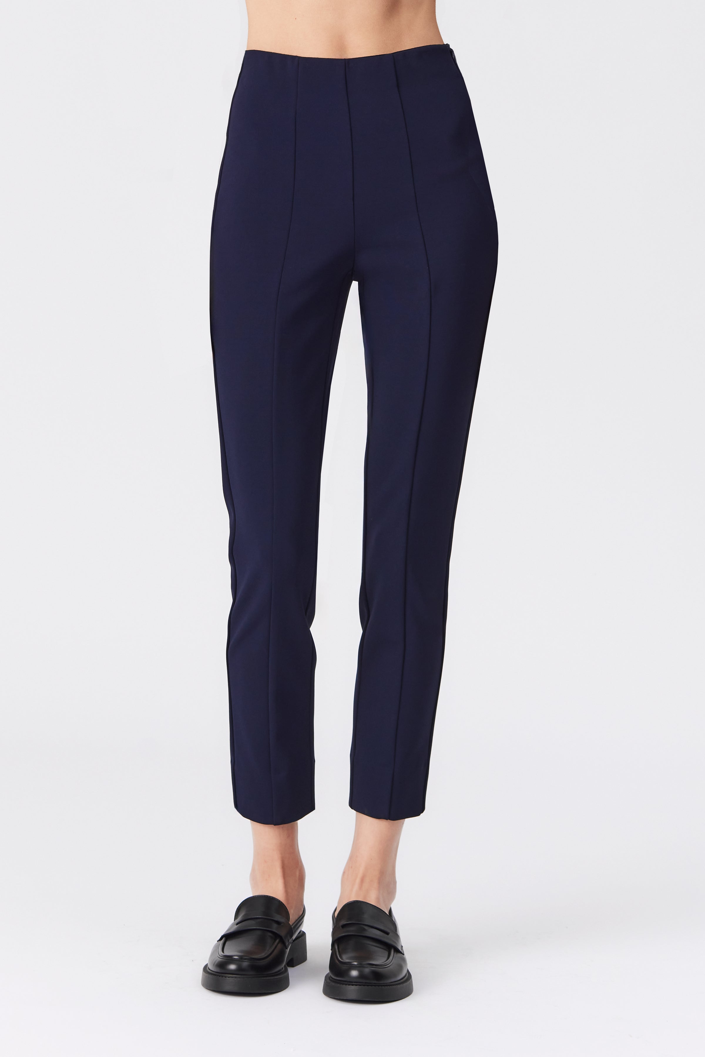 Philippa Stretch Skinny Trousers in Navy
