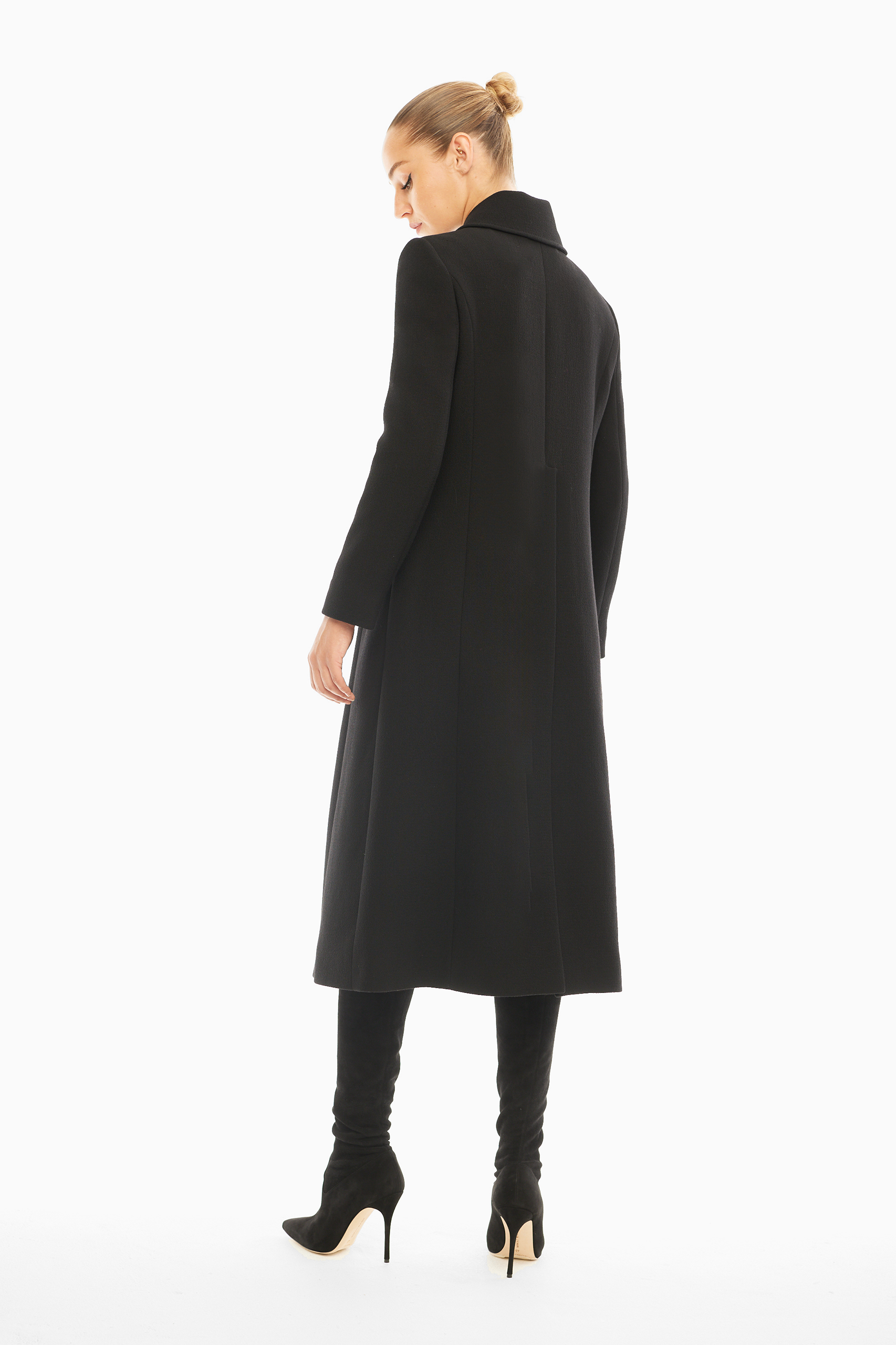 Robyn Black Wool Coat