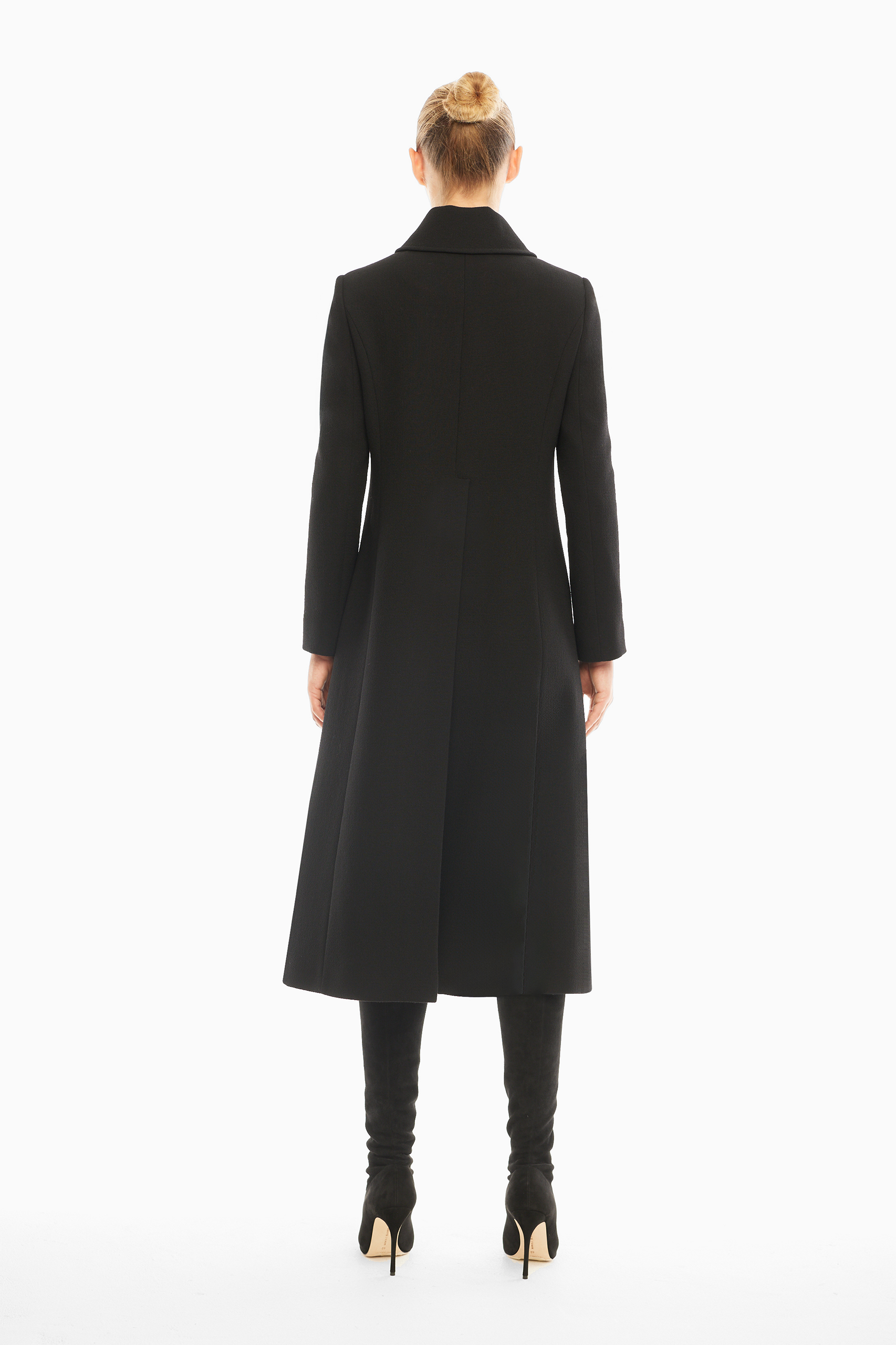 Robyn Black Wool Coat