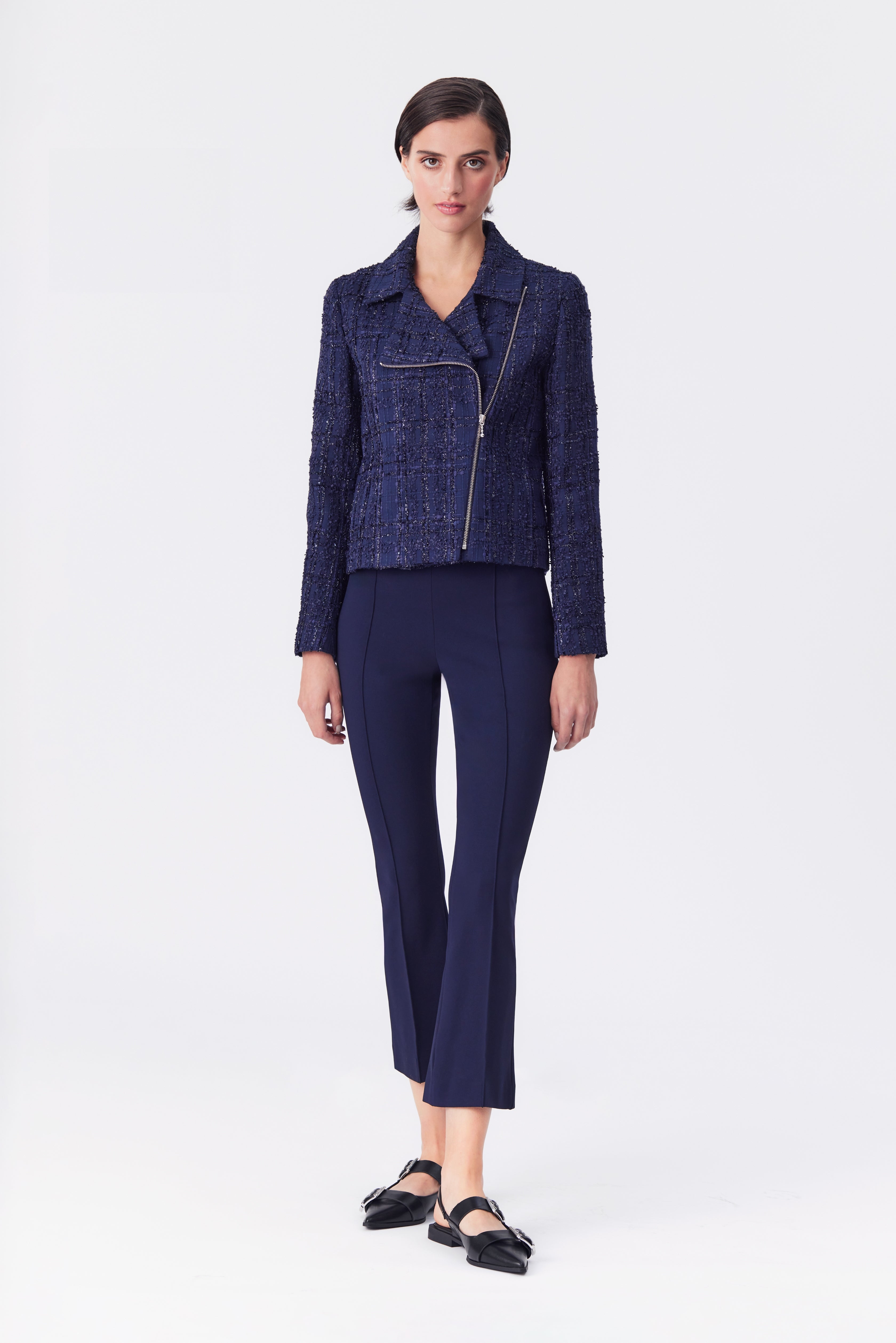 Samara Tweed Biker Jacket