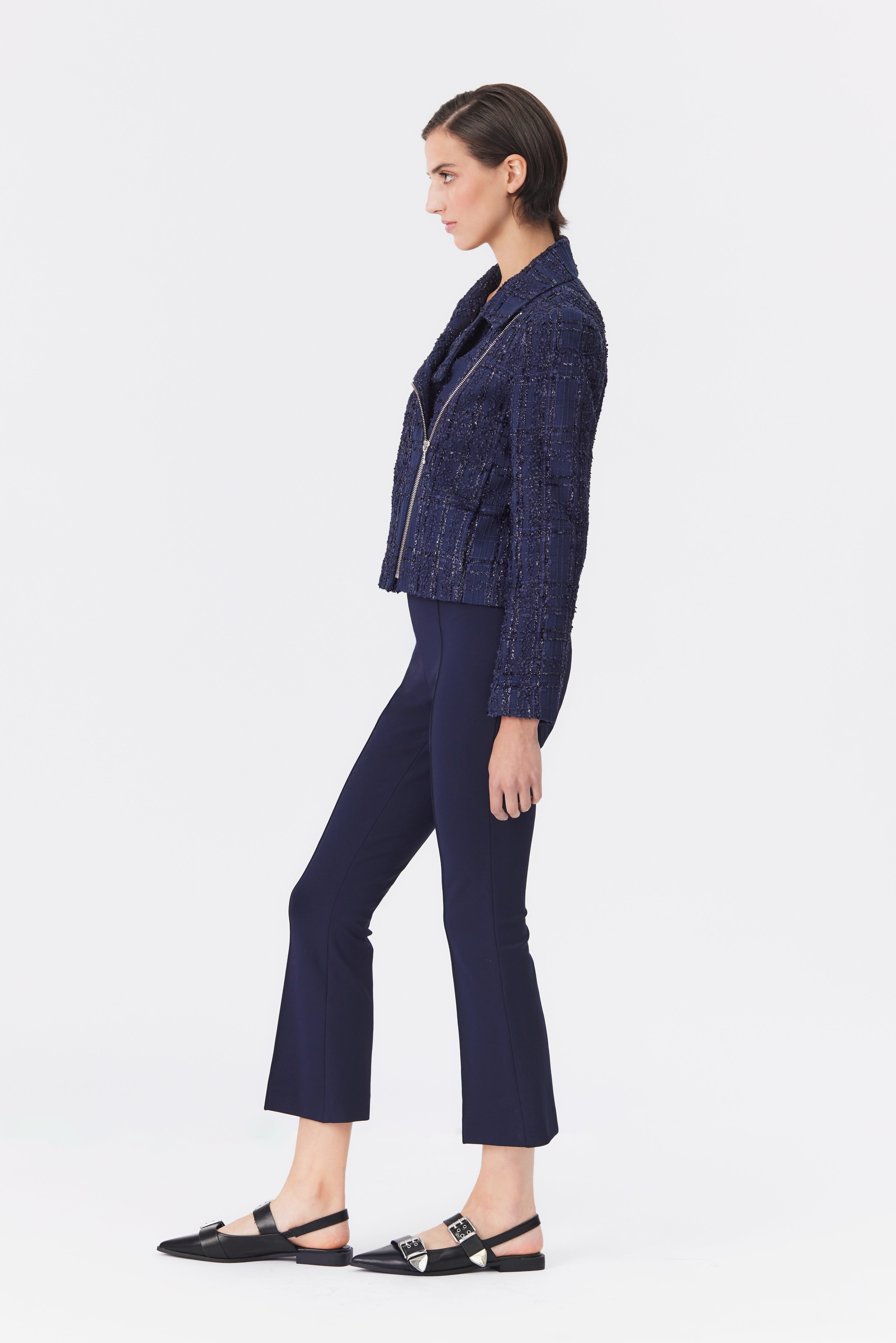 Samara Tweed Biker Jacket