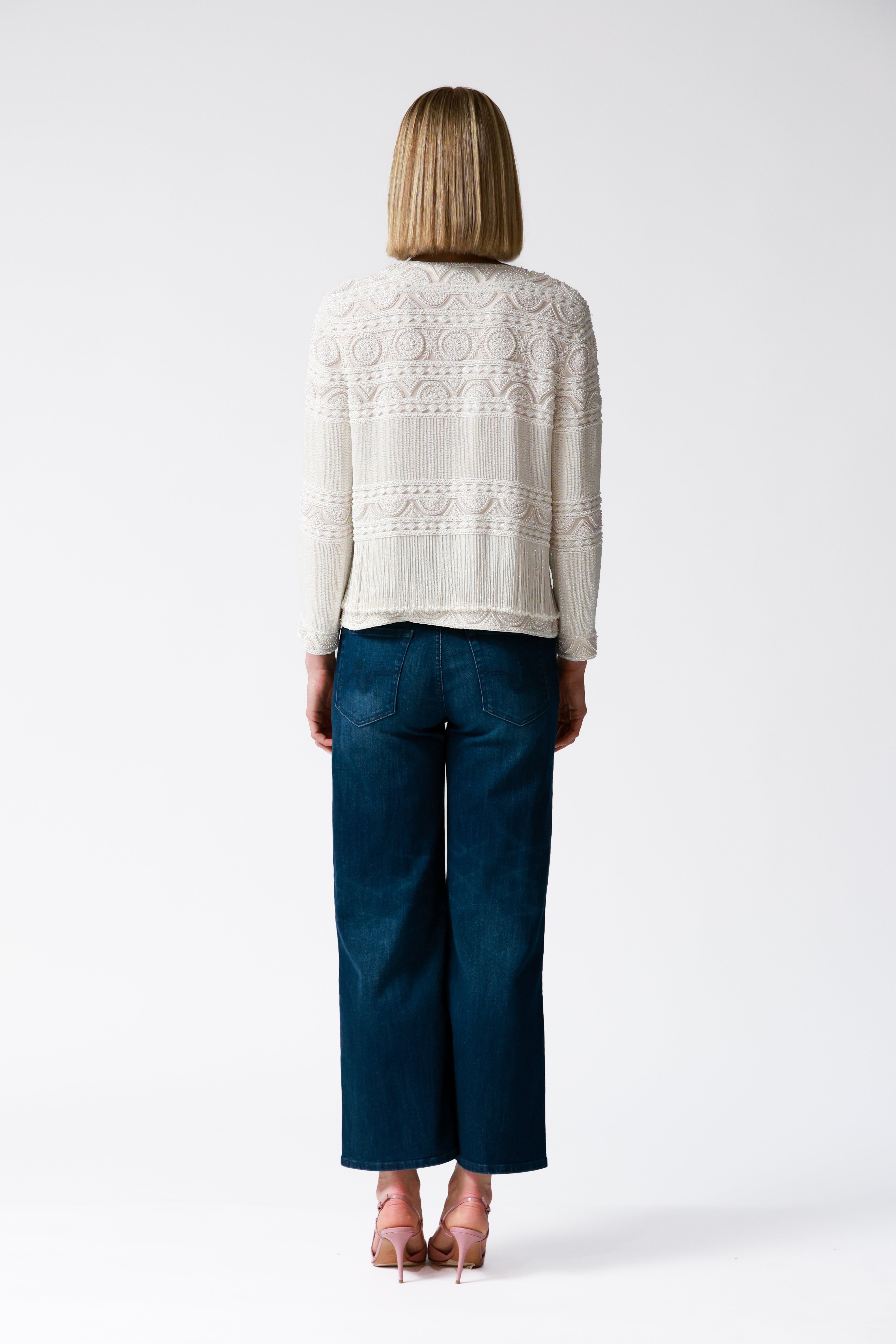 Tyler Ivory Beaded Jacket