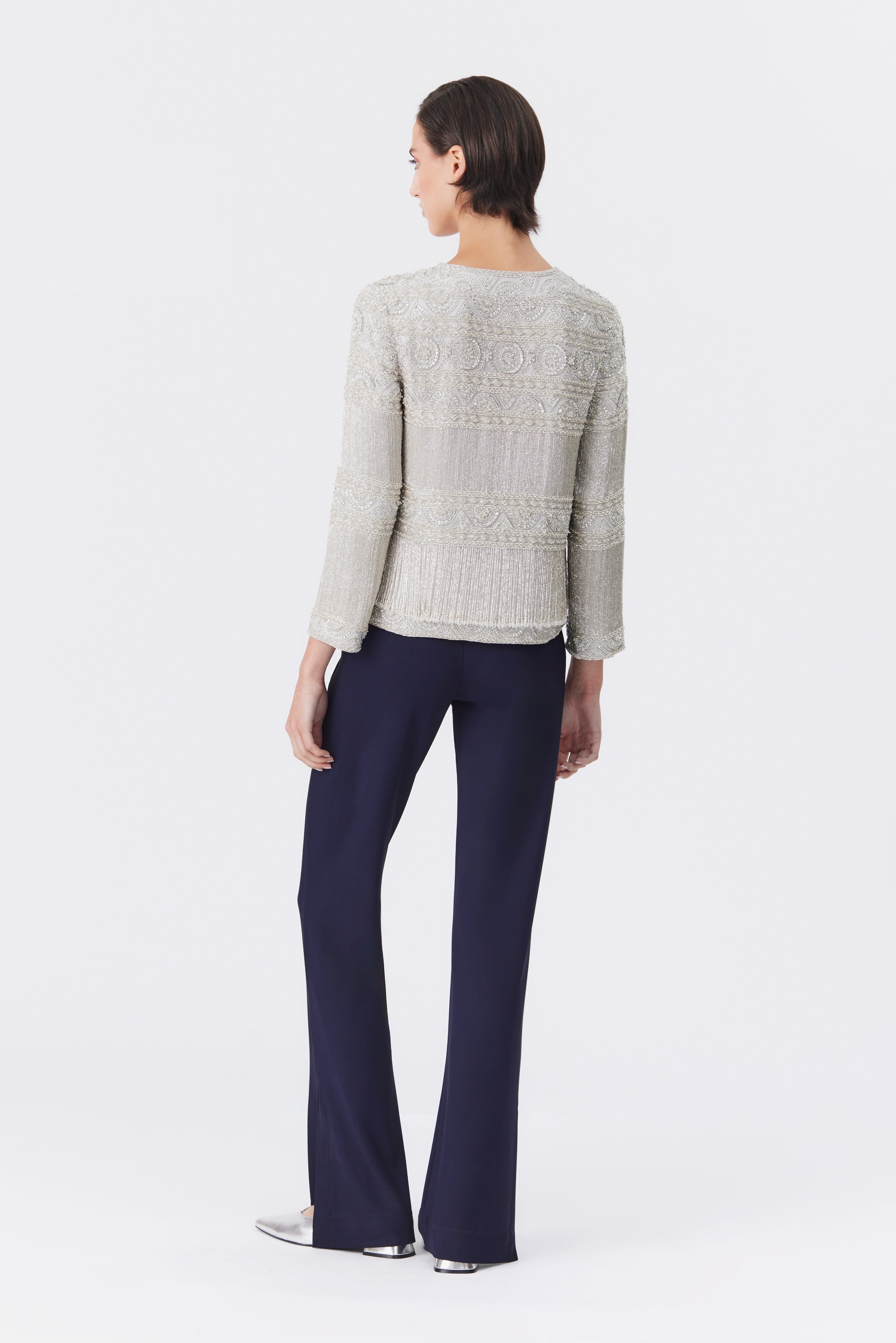 Tyler Silver Beaded Jacket