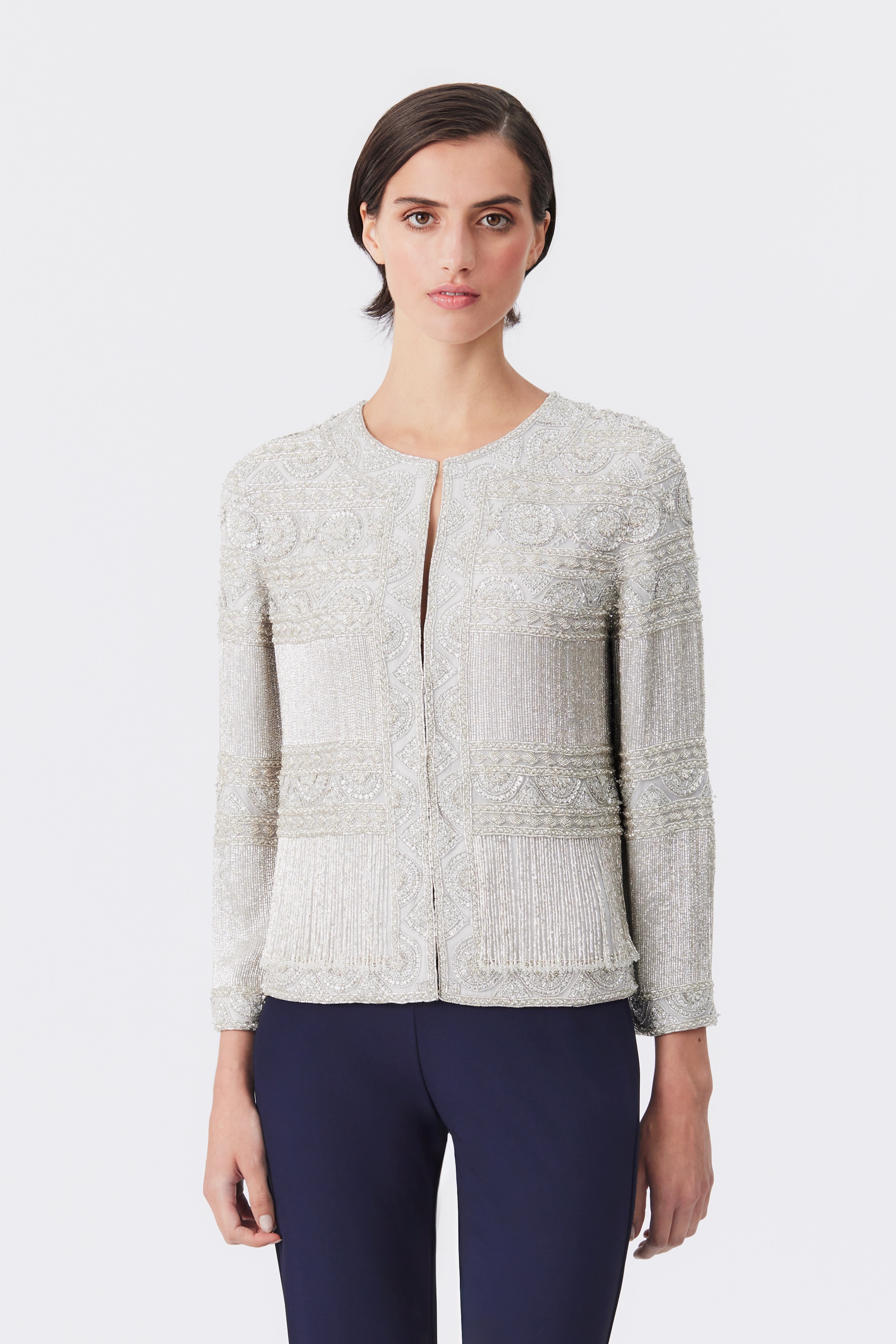 Tyler Silver Beaded Jacket