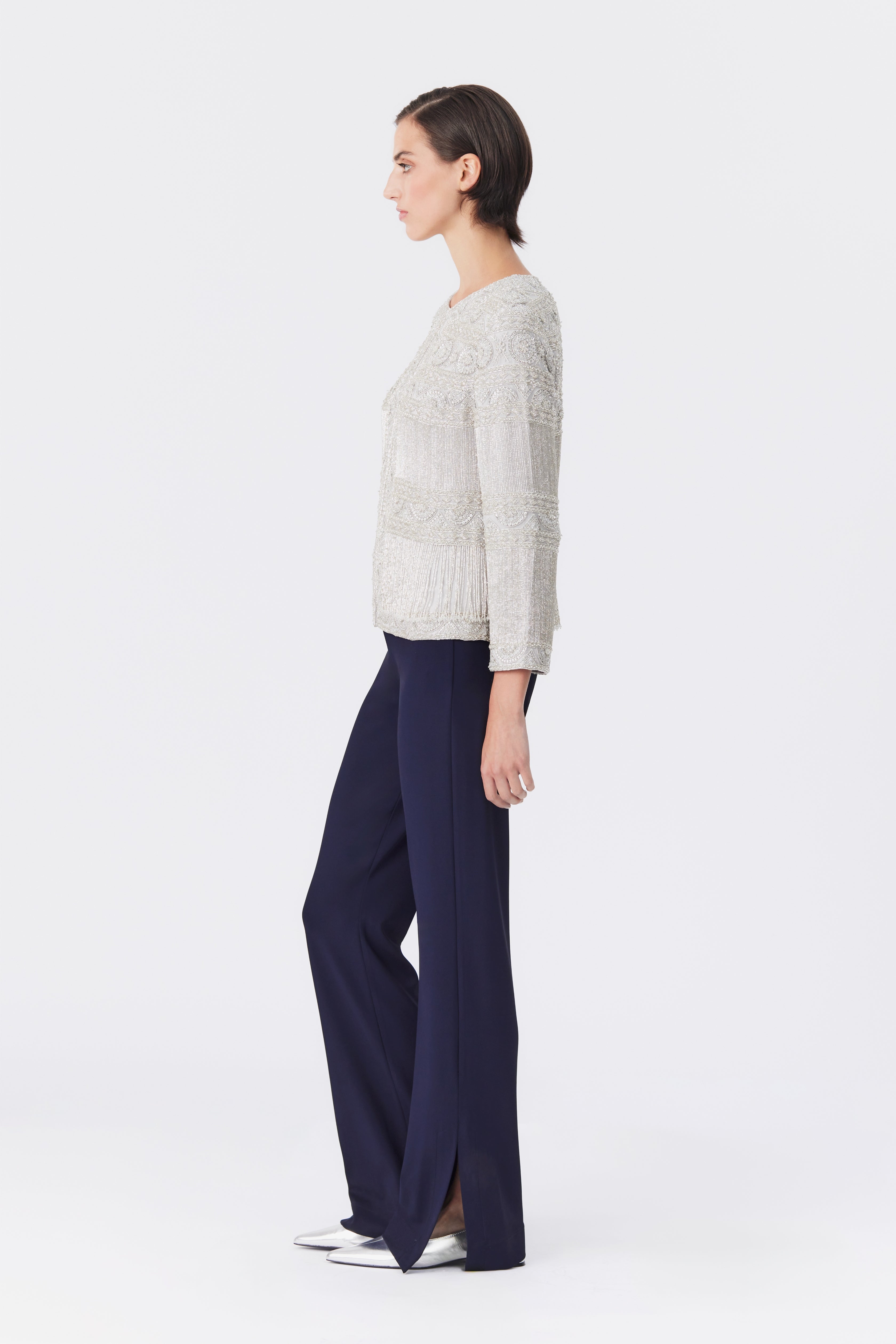 Tyler Silver Beaded Jacket